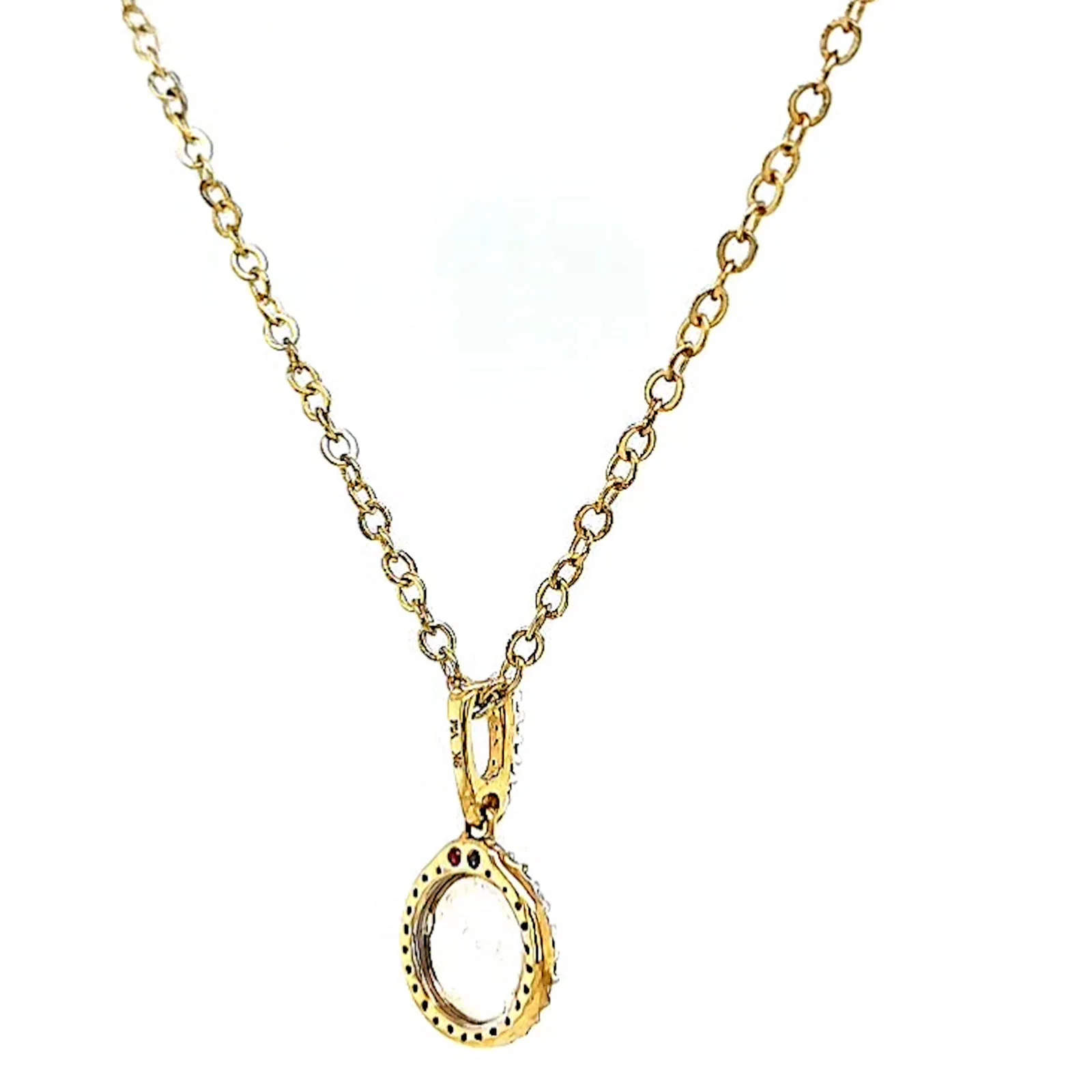 London 9ct Yellow Gold Round Brilliant Cut with 1/4 CARAT tw of Diamond Pendant - Image 47