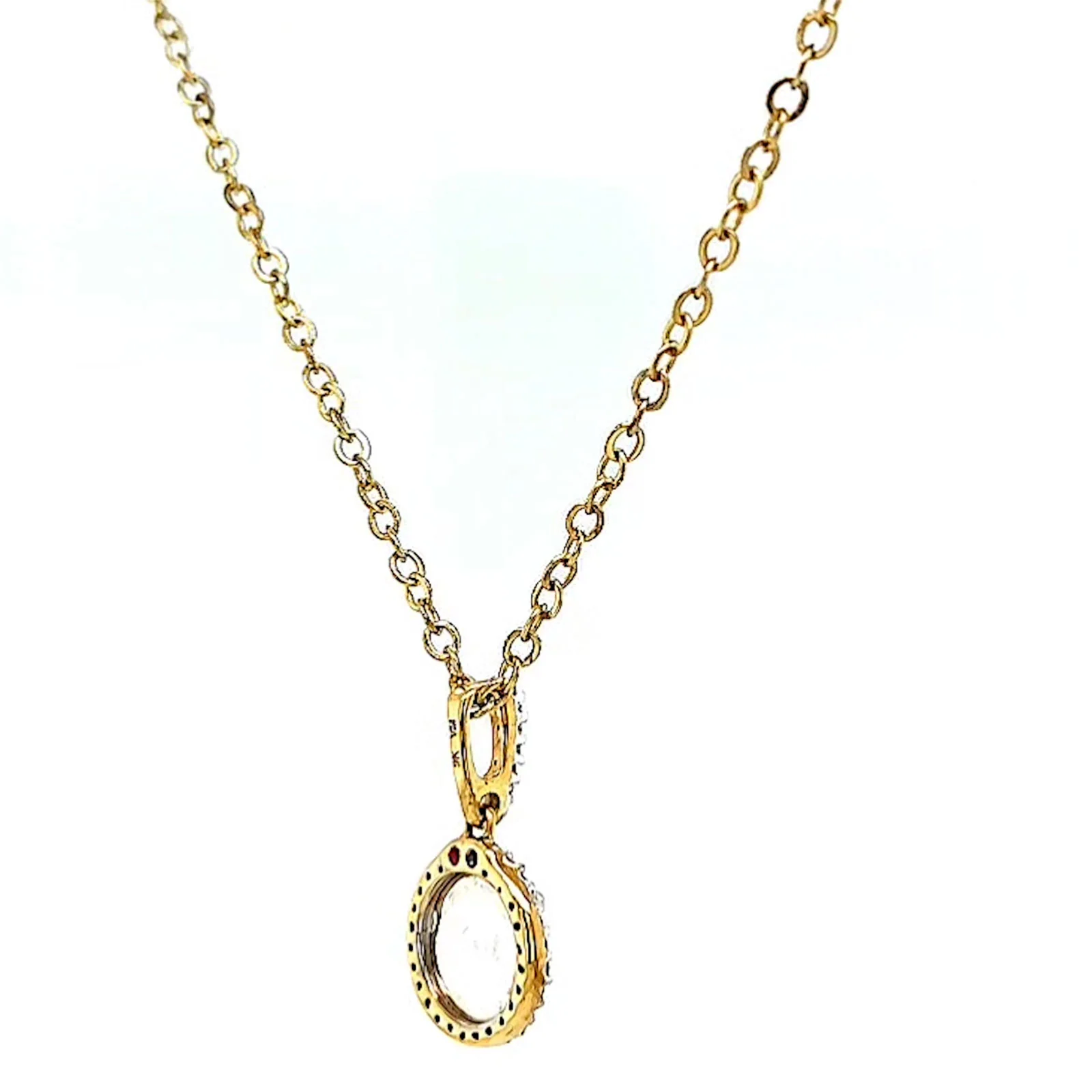 London 9ct Yellow Gold Round Brilliant Cut with 1/4 CARAT tw of Diamond Pendant - Image 48