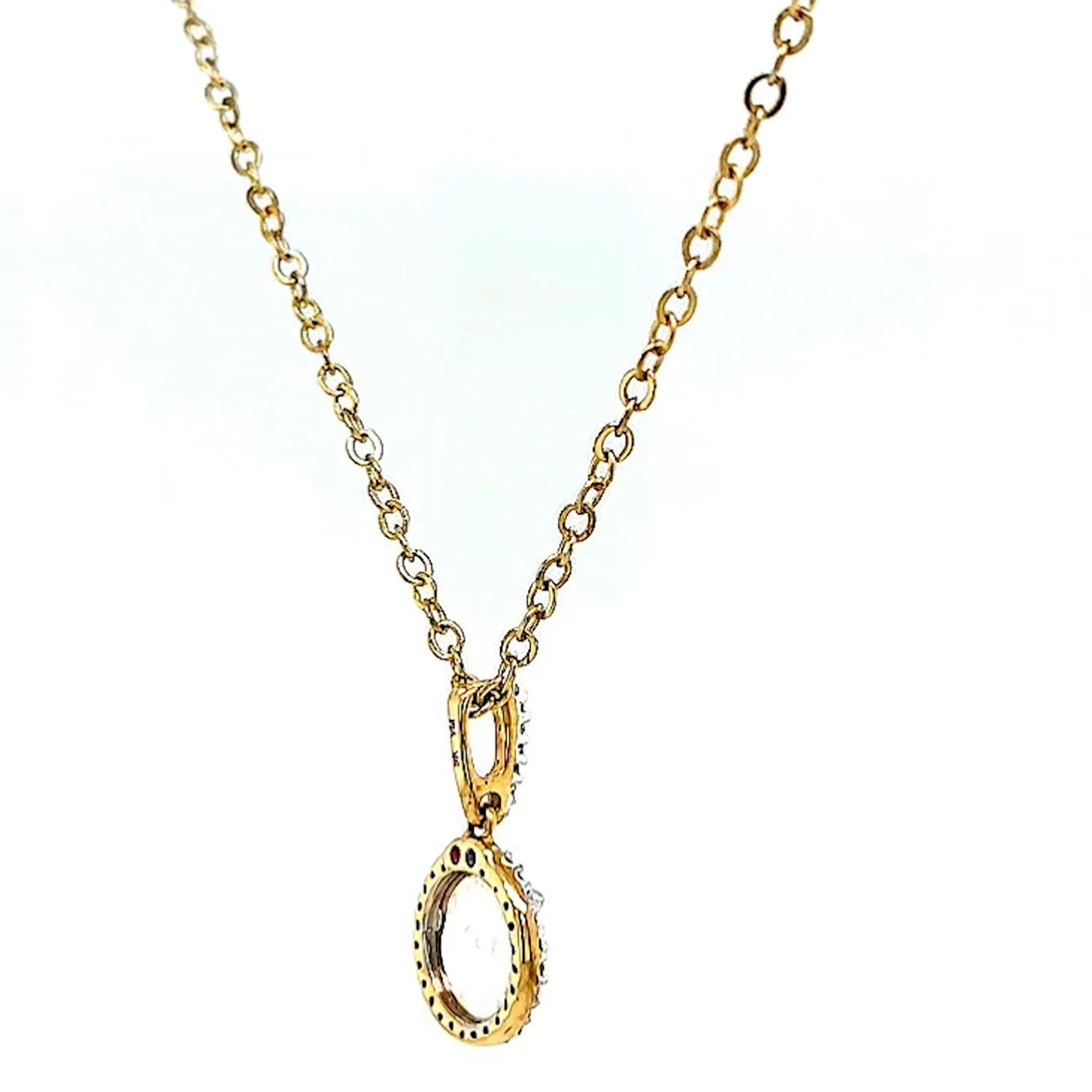 London 9ct Yellow Gold Round Brilliant Cut with 1/4 CARAT tw of Diamond Pendant - Image 49