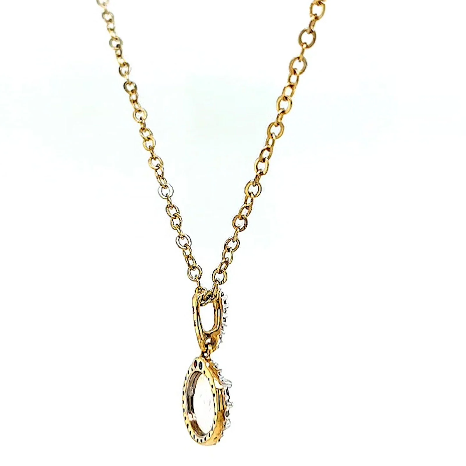London 9ct Yellow Gold Round Brilliant Cut with 1/4 CARAT tw of Diamond Pendant - Image 51