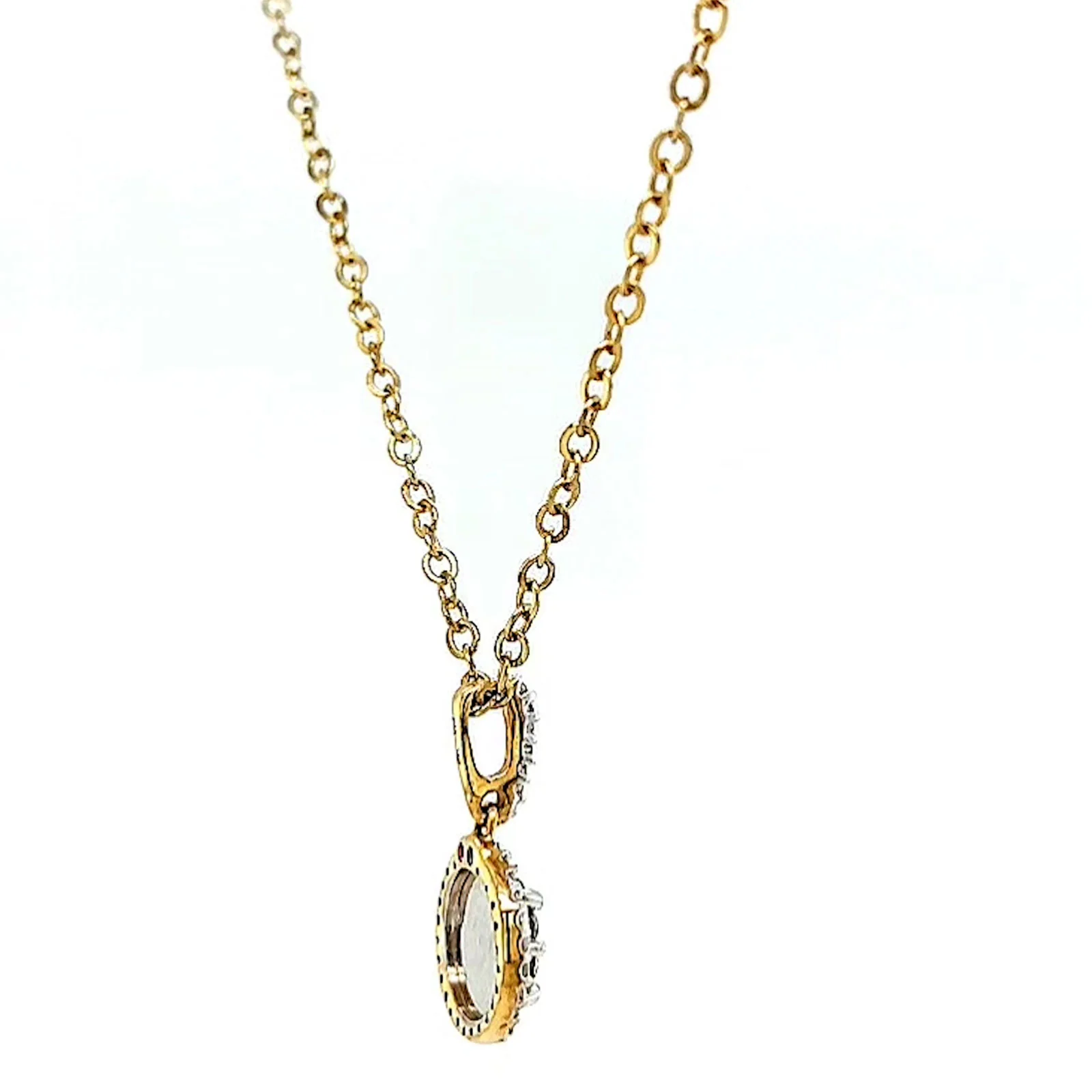London 9ct Yellow Gold Round Brilliant Cut with 1/4 CARAT tw of Diamond Pendant - Image 52
