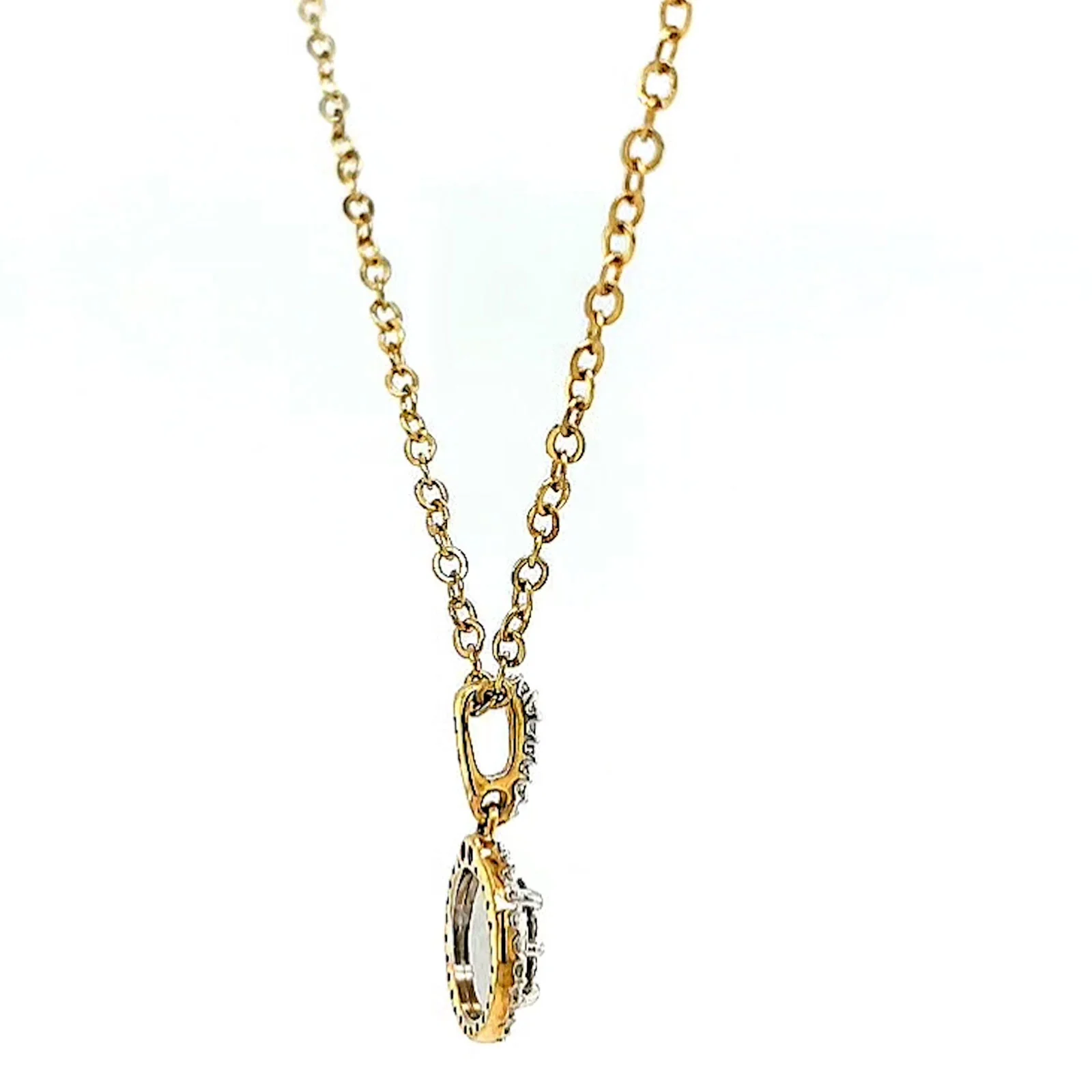 London 9ct Yellow Gold Round Brilliant Cut with 1/4 CARAT tw of Diamond Pendant - Image 53