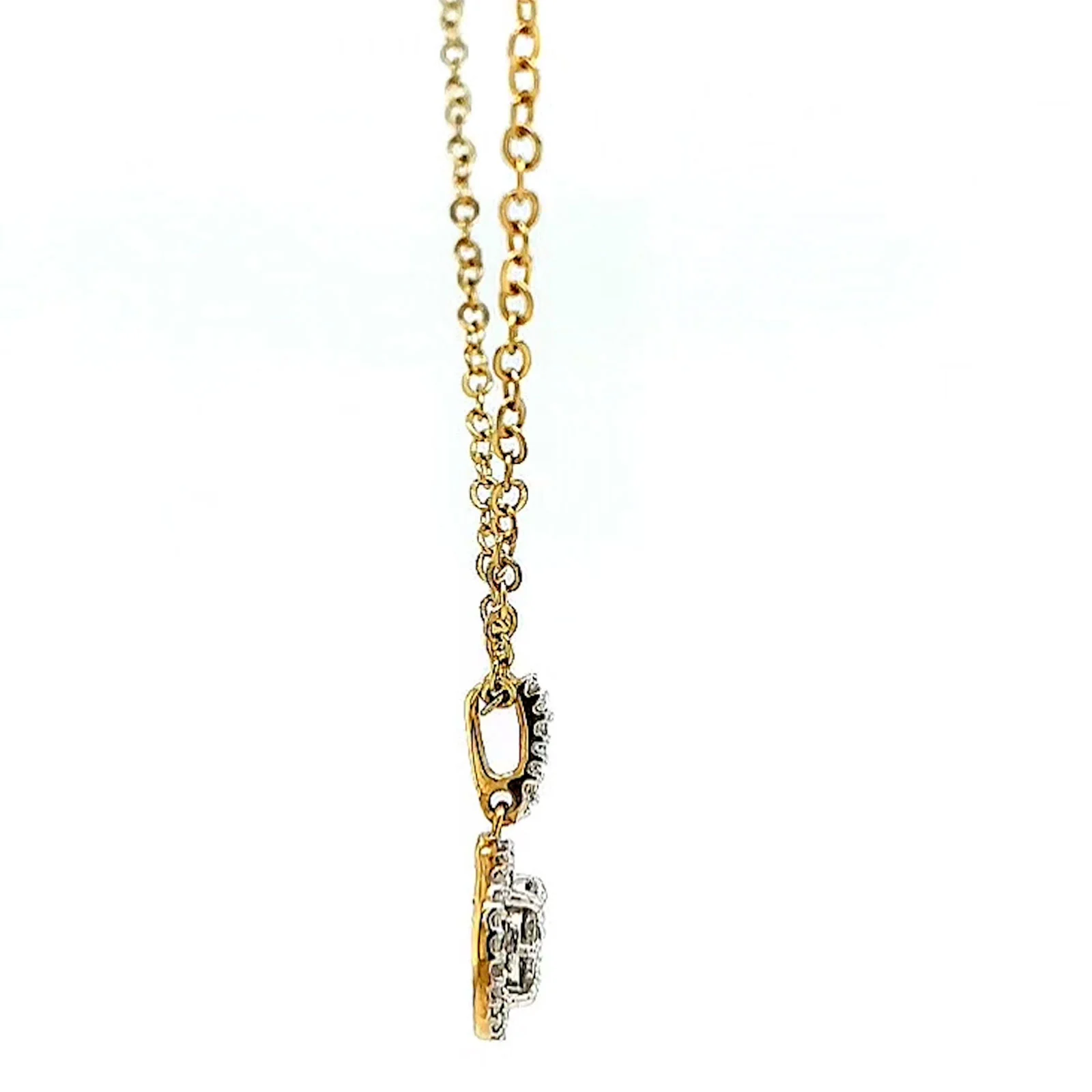 London 9ct Yellow Gold Round Brilliant Cut with 1/4 CARAT tw of Diamond Pendant - Image 57