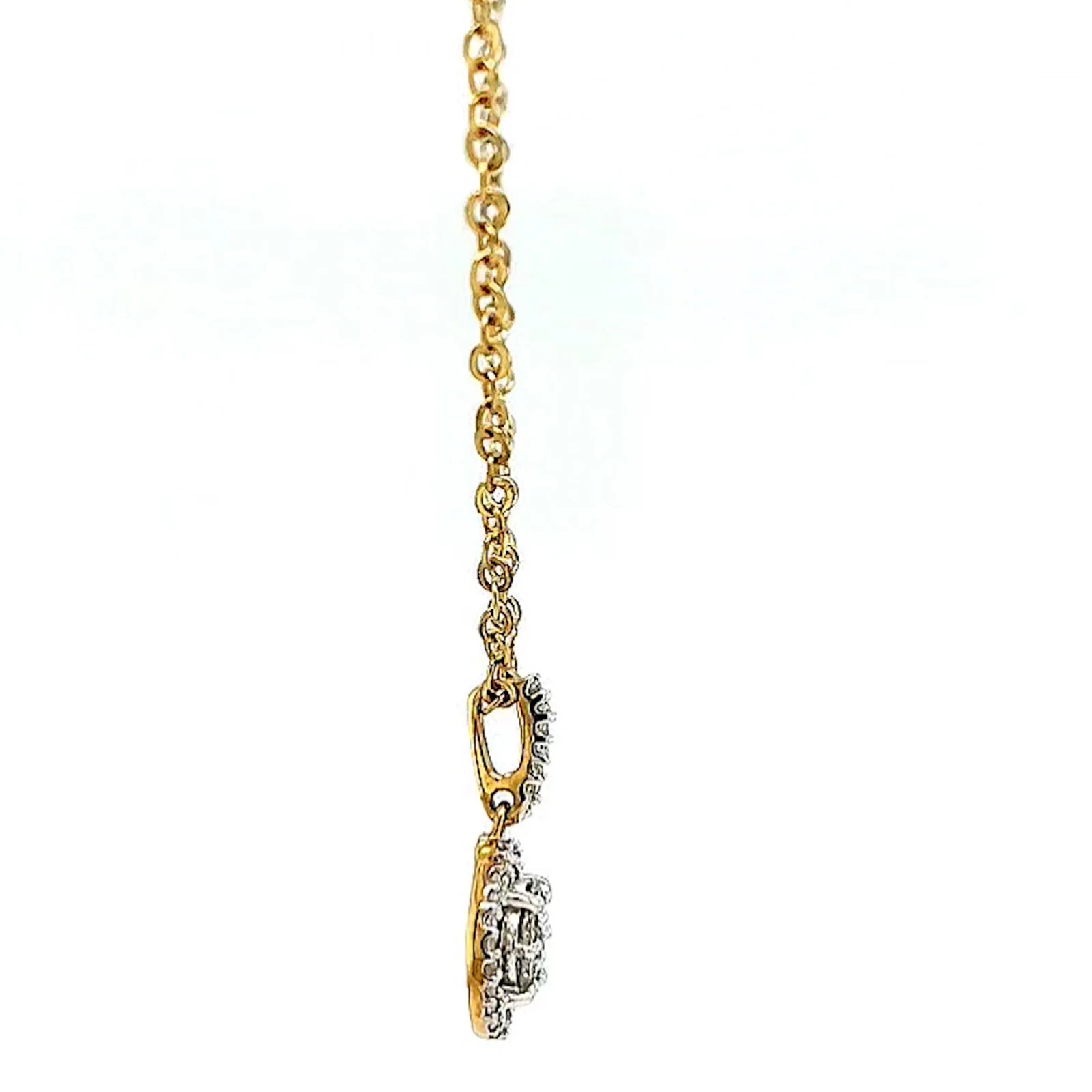 London 9ct Yellow Gold Round Brilliant Cut with 1/4 CARAT tw of Diamond Pendant - Image 58