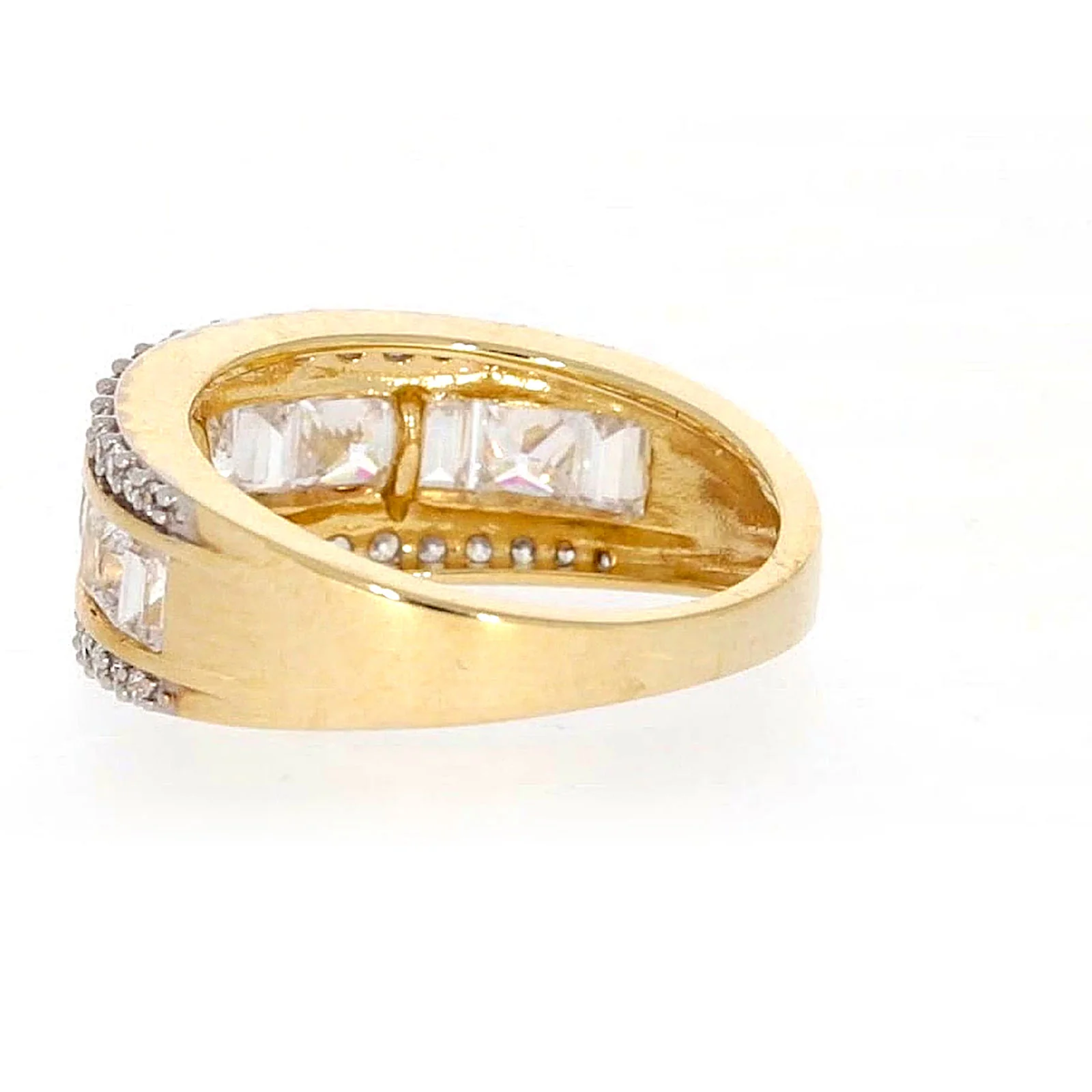 HUSH 9ct Yellow Gold Round Brilliant Cut 1 1/2 CARAT tw of Diamond Simulants Ring - Image 28
