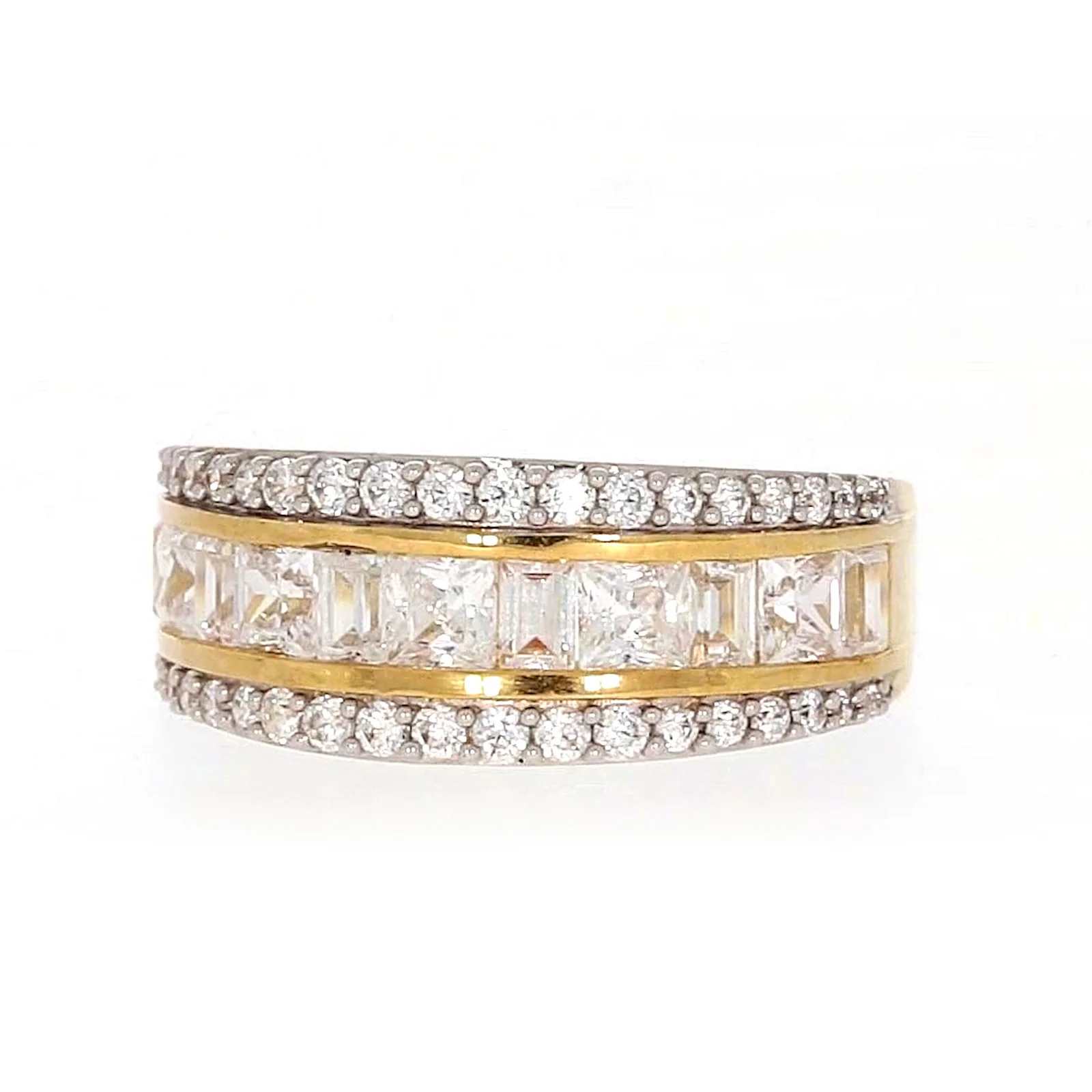 HUSH 9ct Yellow Gold Round Brilliant Cut 1 1/2 CARAT tw of Diamond Simulants Ring - Image 4