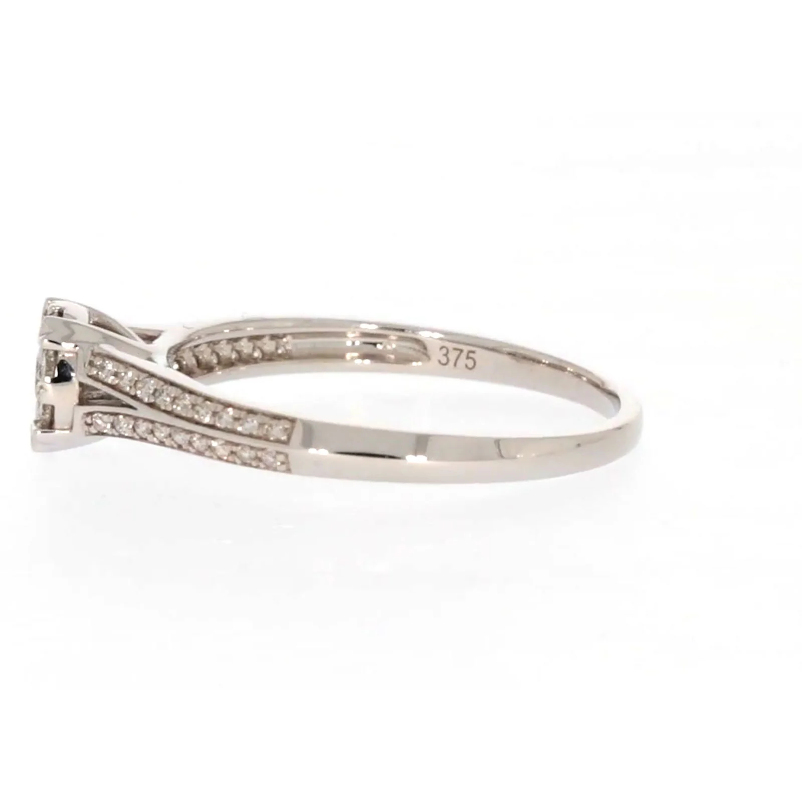 9ct White Gold Round Brilliant Cut 0.35 CARAT tw of Diamonds Ring - Image 20