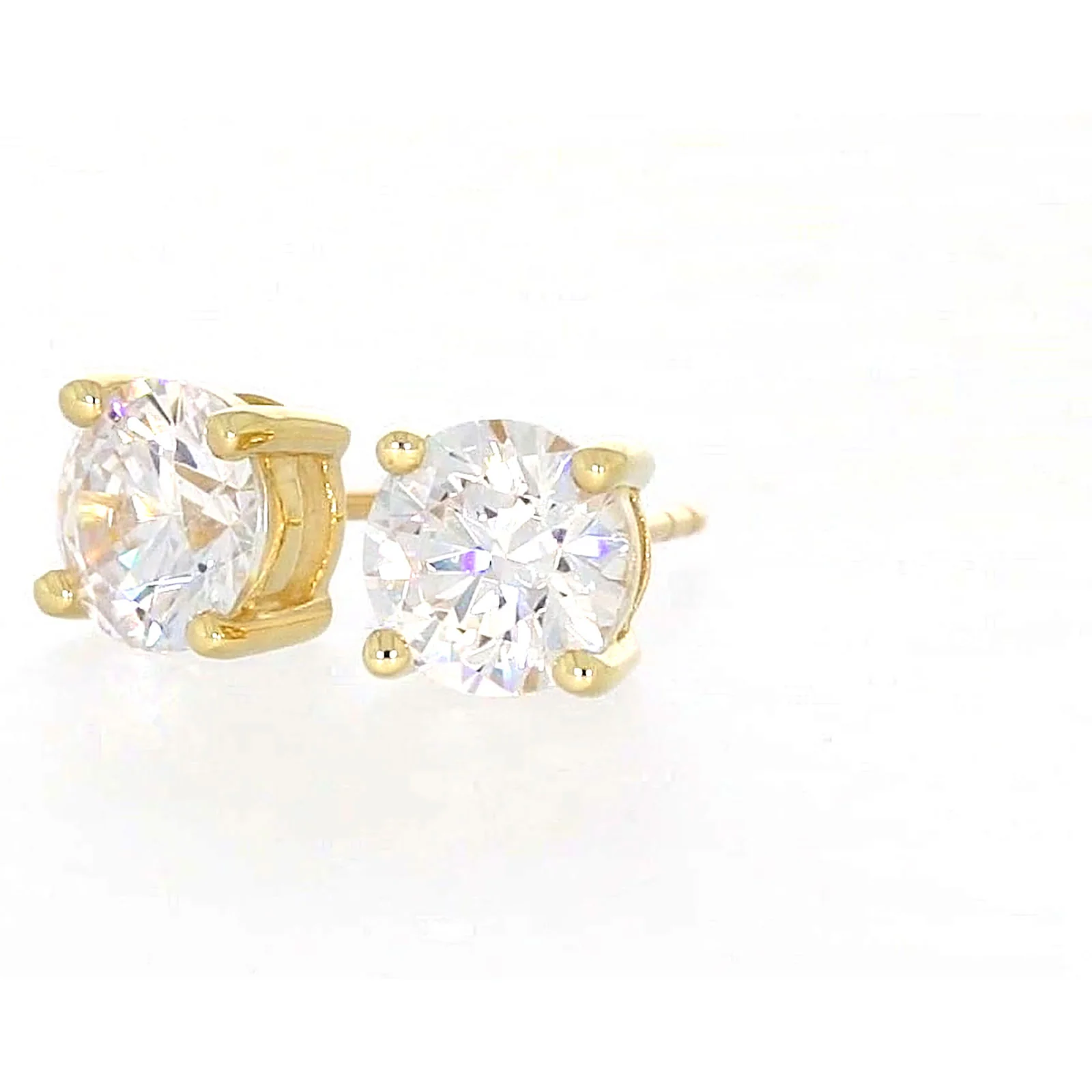 HUSH 9ct Yellow Gold 2 carat tw of Diamond Simulants Stud Earrings - Image 10