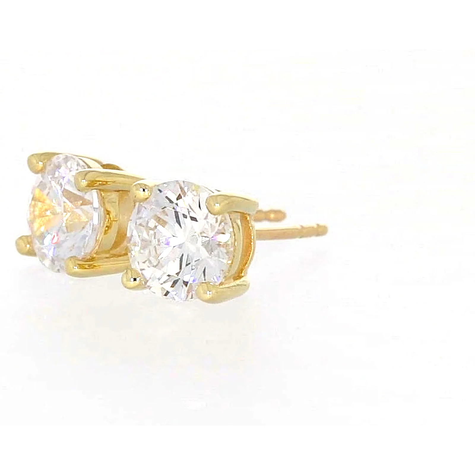 HUSH 9ct Yellow Gold 2 carat tw of Diamond Simulants Stud Earrings - Image 13