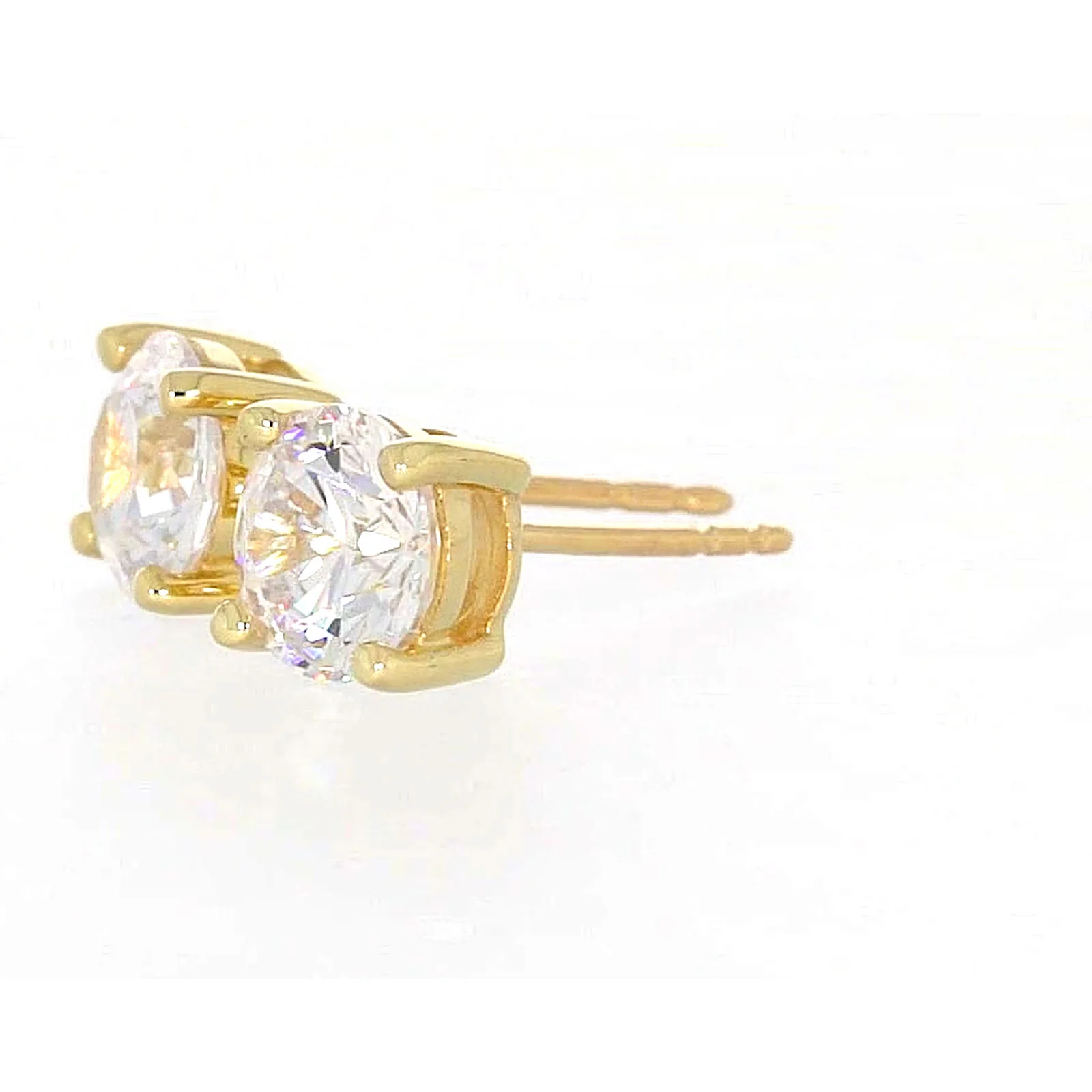 HUSH 9ct Yellow Gold 2 carat tw of Diamond Simulants Stud Earrings - Image 16
