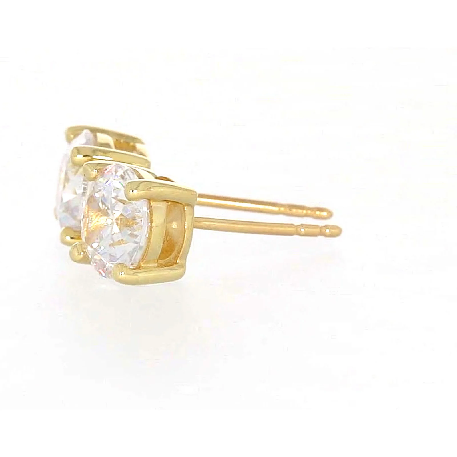 HUSH 9ct Yellow Gold 2 carat tw of Diamond Simulants Stud Earrings - Image 19