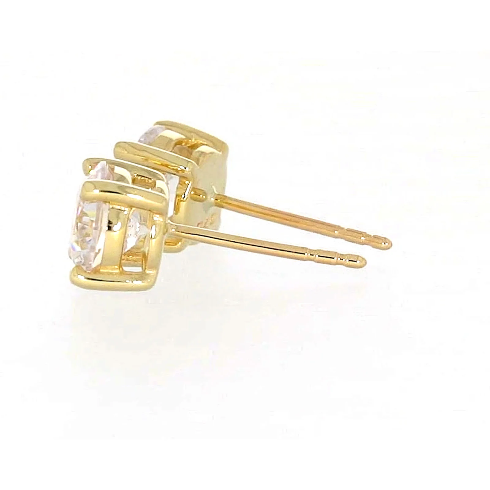 HUSH 9ct Yellow Gold 2 carat tw of Diamond Simulants Stud Earrings - Image 25