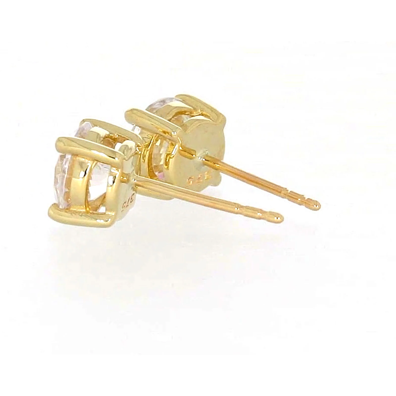 HUSH 9ct Yellow Gold 2 carat tw of Diamond Simulants Stud Earrings - Image 29