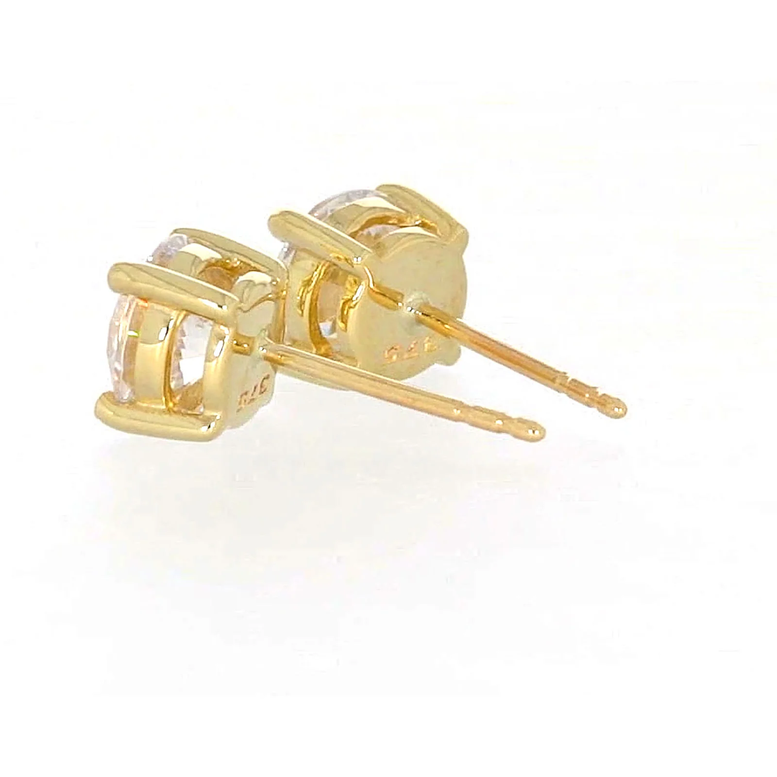 HUSH 9ct Yellow Gold 2 carat tw of Diamond Simulants Stud Earrings - Image 30