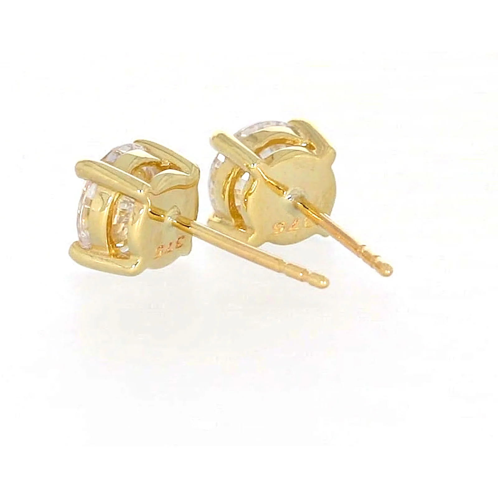 HUSH 9ct Yellow Gold 2 carat tw of Diamond Simulants Stud Earrings - Image 33