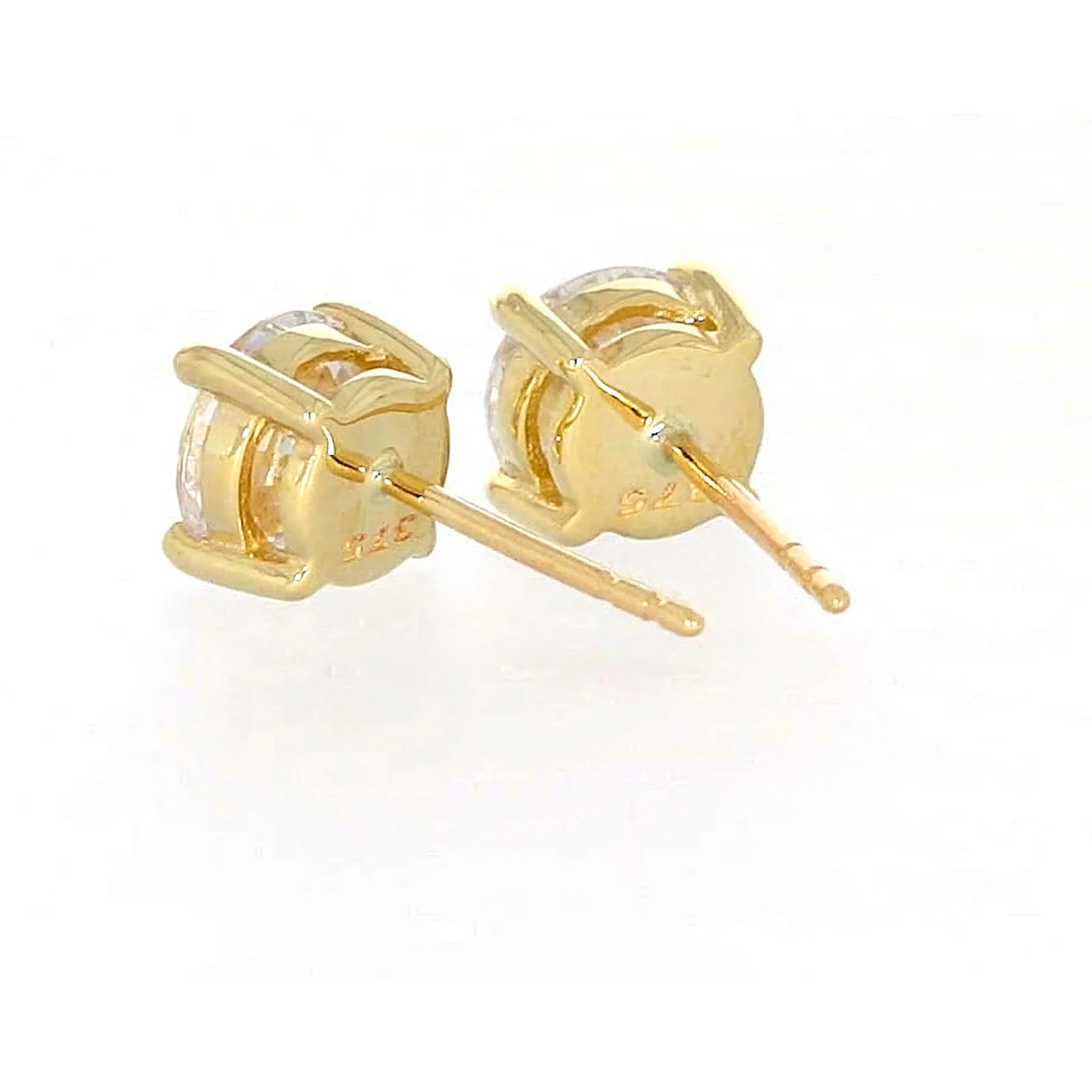 HUSH 9ct Yellow Gold 2 carat tw of Diamond Simulants Stud Earrings - Image 34
