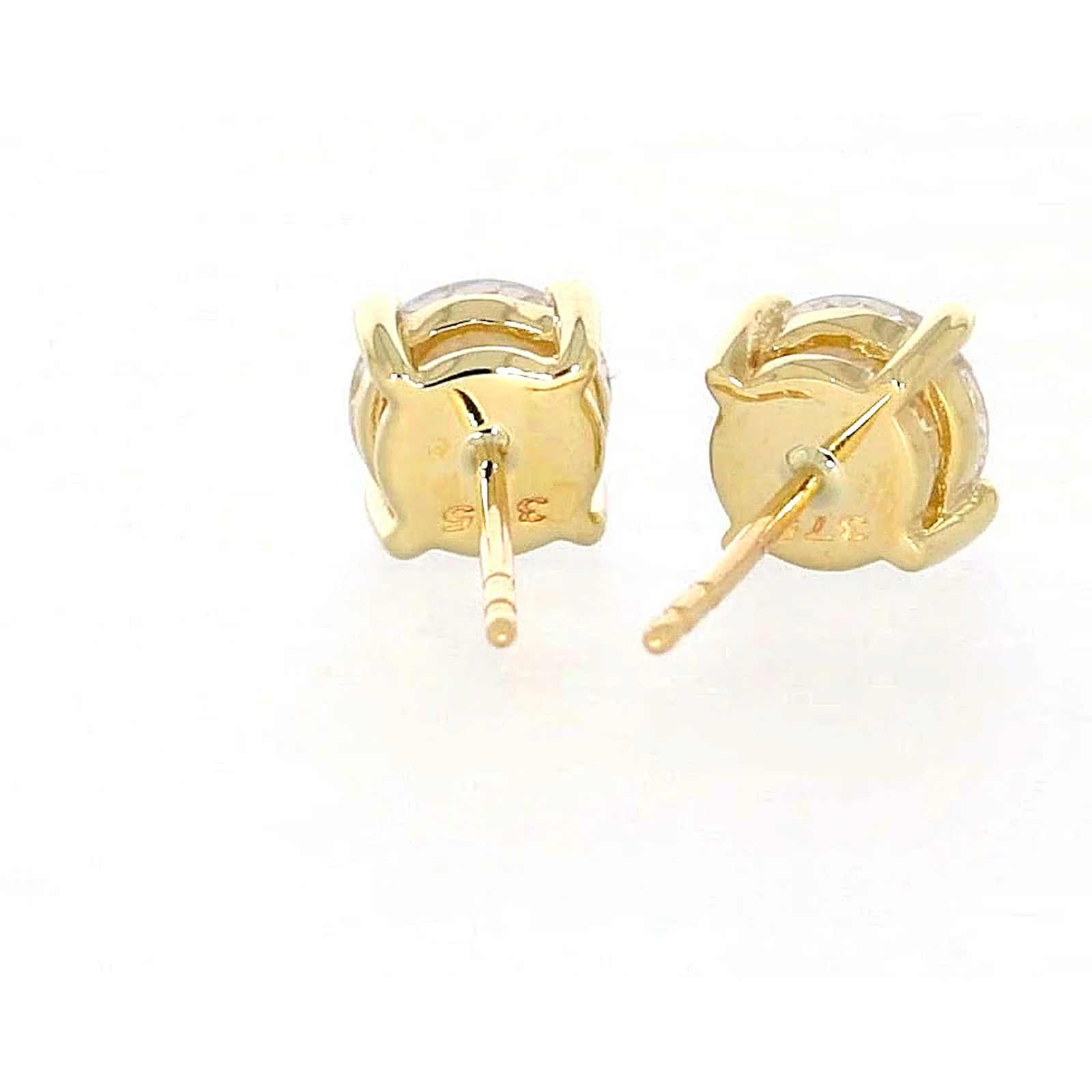 HUSH 9ct Yellow Gold 2 carat tw of Diamond Simulants Stud Earrings - Image 43