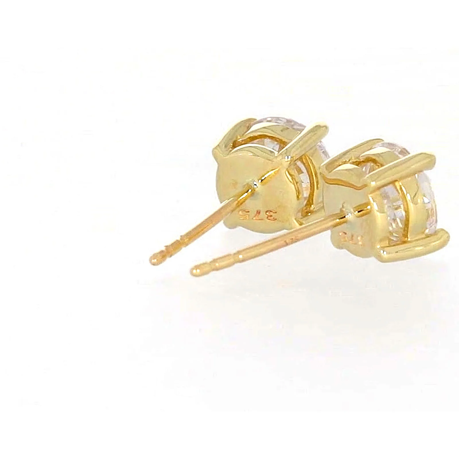 HUSH 9ct Yellow Gold 2 carat tw of Diamond Simulants Stud Earrings - Image 50
