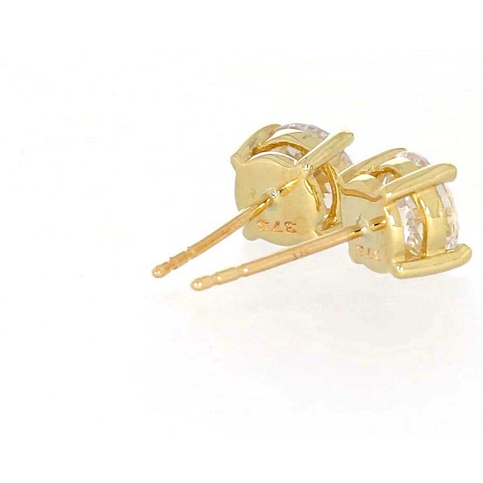 HUSH 9ct Yellow Gold 2 carat tw of Diamond Simulants Stud Earrings - Image 51
