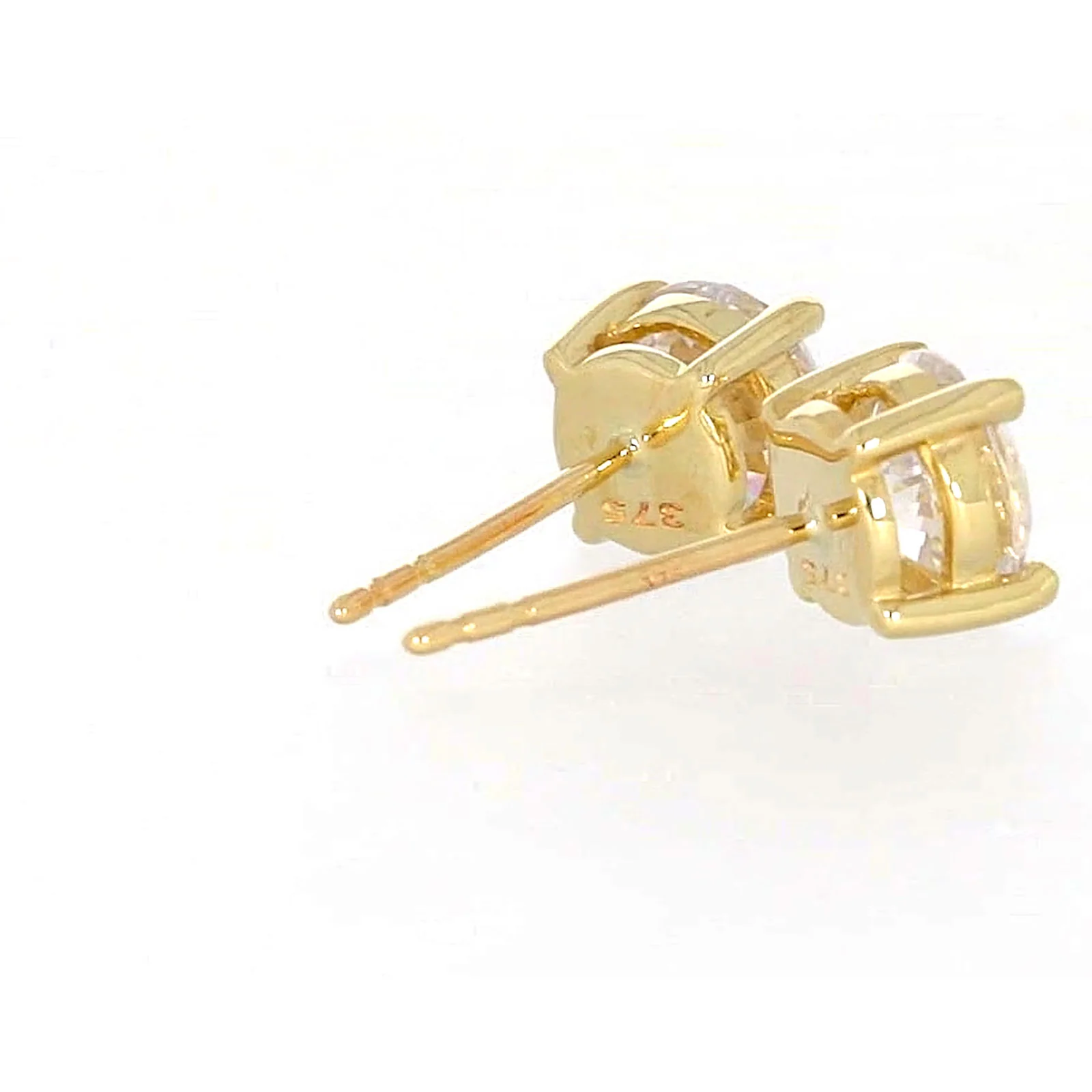 HUSH 9ct Yellow Gold 2 carat tw of Diamond Simulants Stud Earrings - Image 52