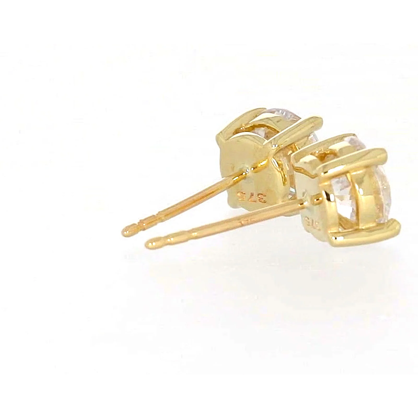 HUSH 9ct Yellow Gold 2 carat tw of Diamond Simulants Stud Earrings - Image 53