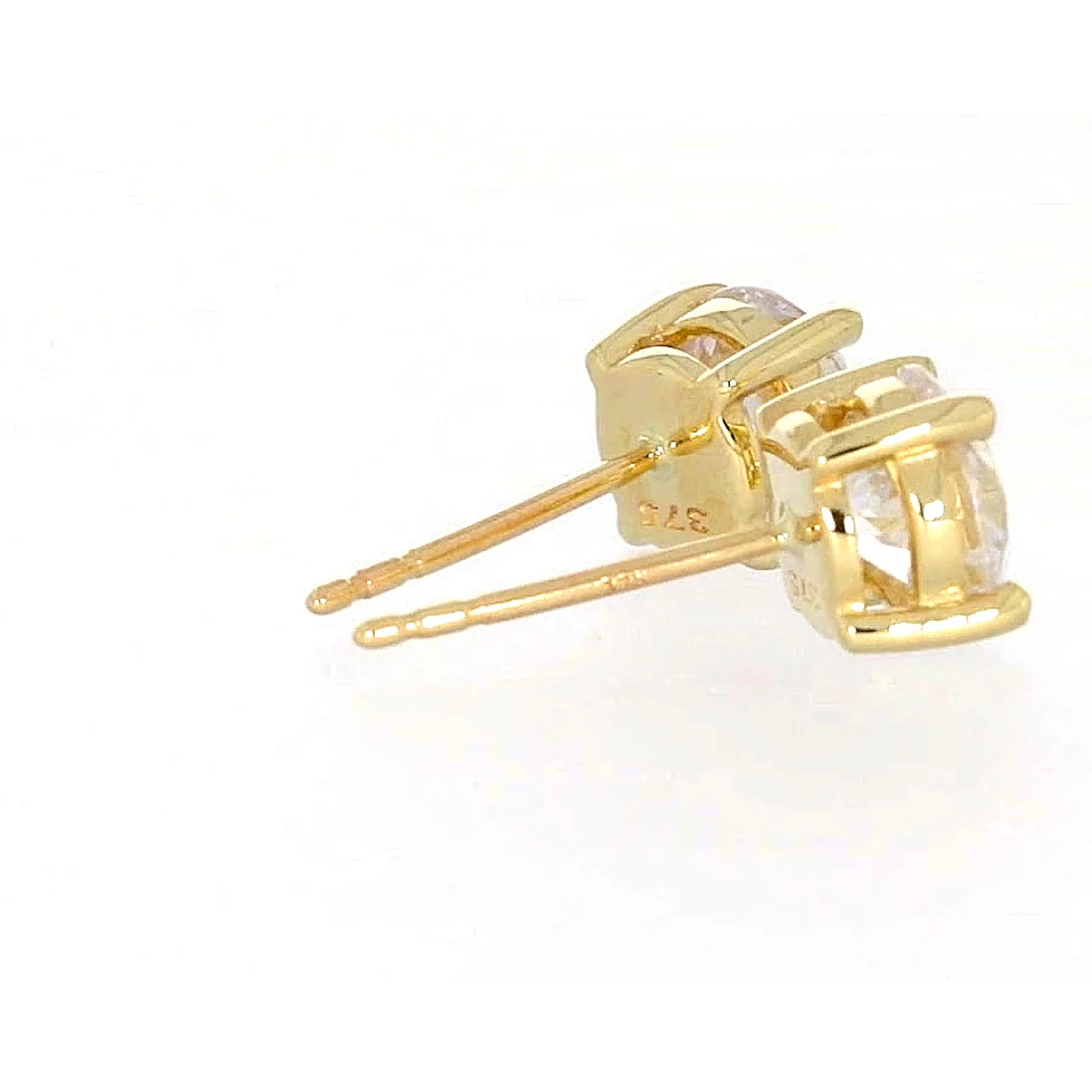 HUSH 9ct Yellow Gold 2 carat tw of Diamond Simulants Stud Earrings - Image 54