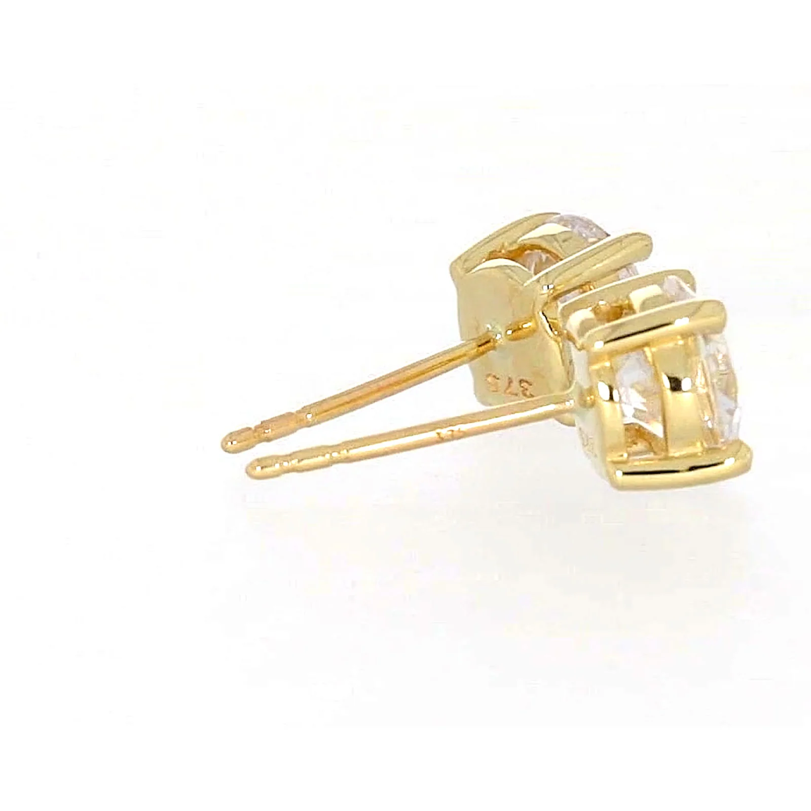 HUSH 9ct Yellow Gold 2 carat tw of Diamond Simulants Stud Earrings - Image 55