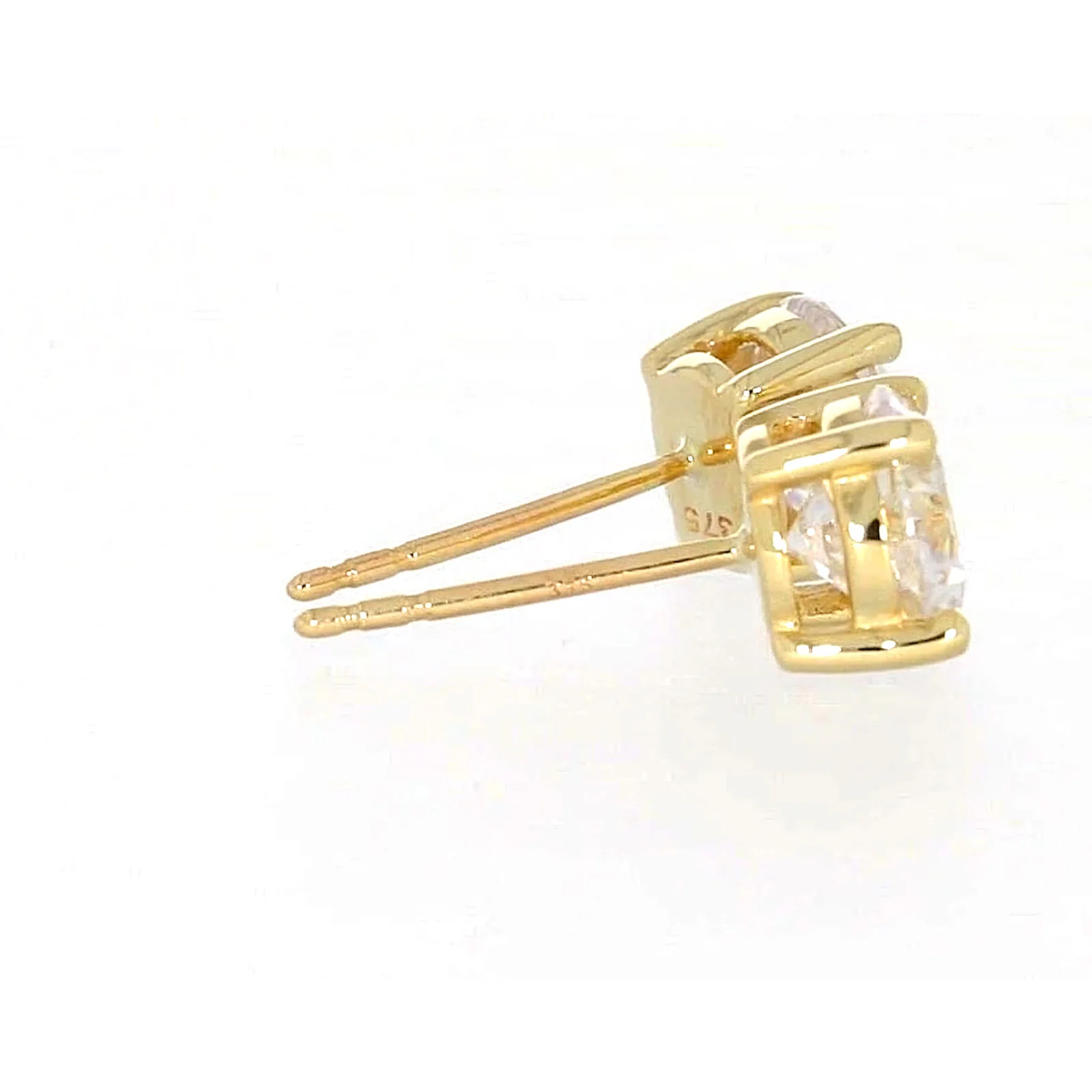 HUSH 9ct Yellow Gold 2 carat tw of Diamond Simulants Stud Earrings - Image 57
