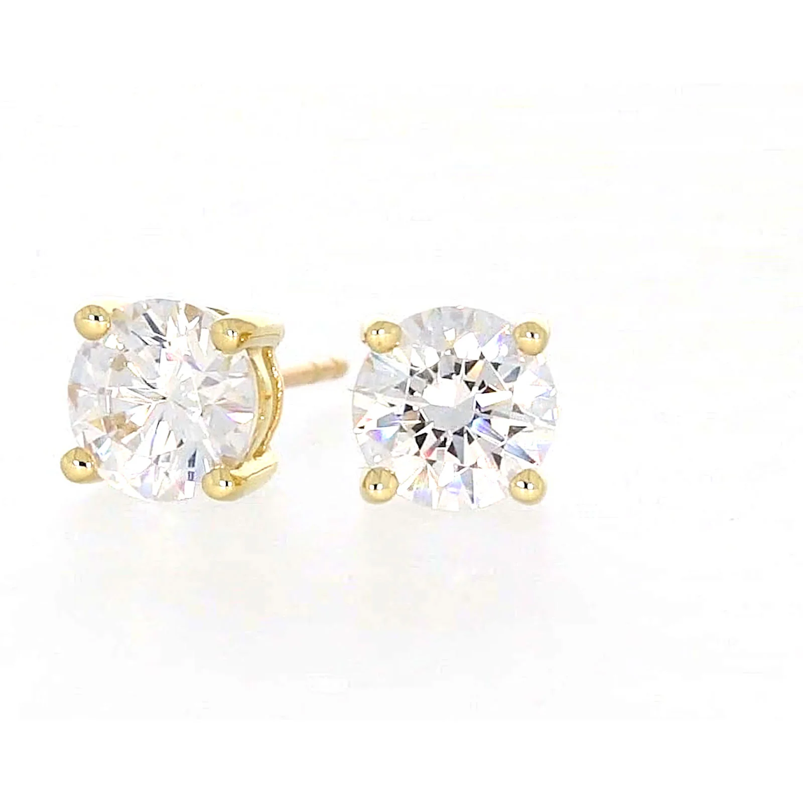 HUSH 9ct Yellow Gold 2 carat tw of Diamond Simulants Stud Earrings - Image 6