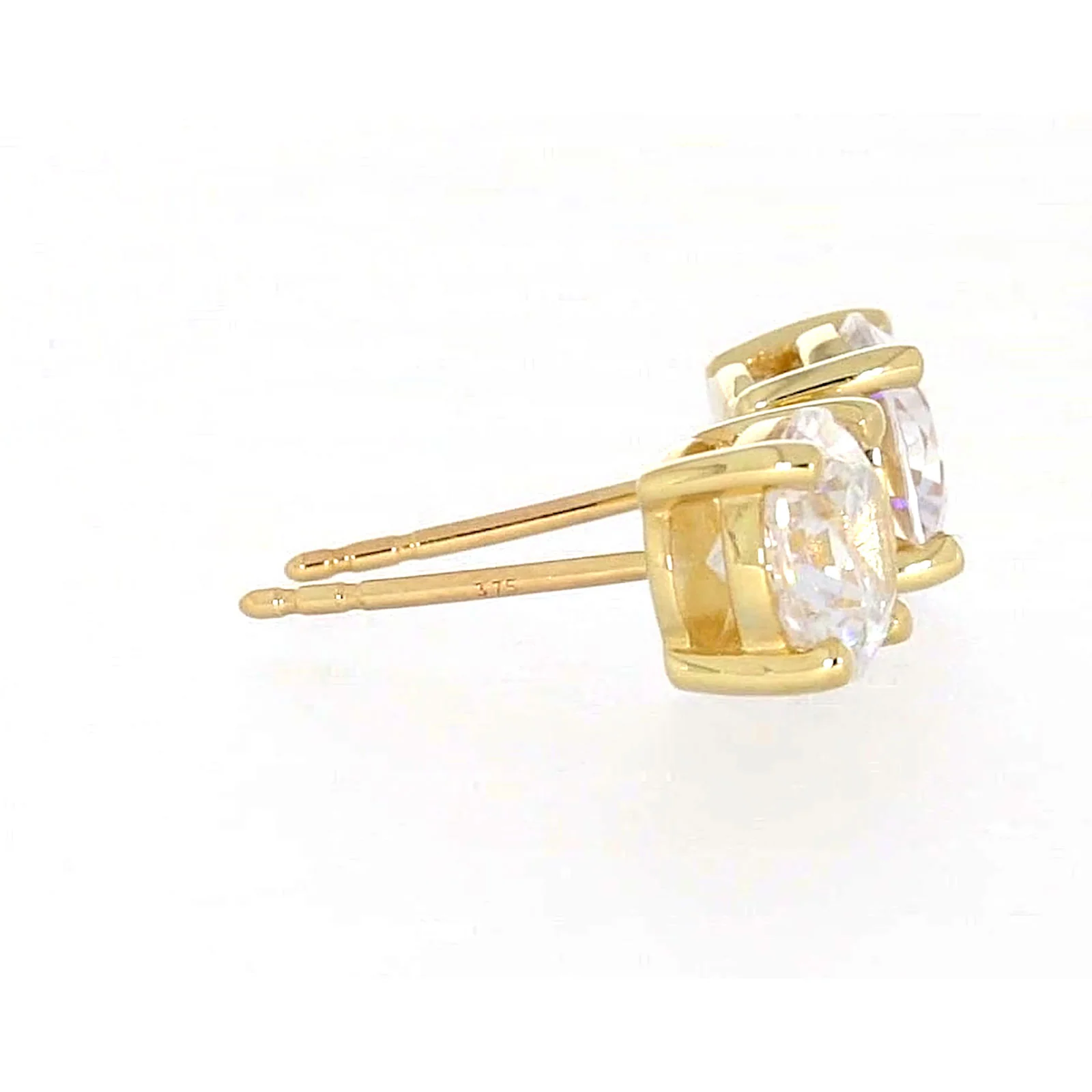 HUSH 9ct Yellow Gold 2 carat tw of Diamond Simulants Stud Earrings - Image 61