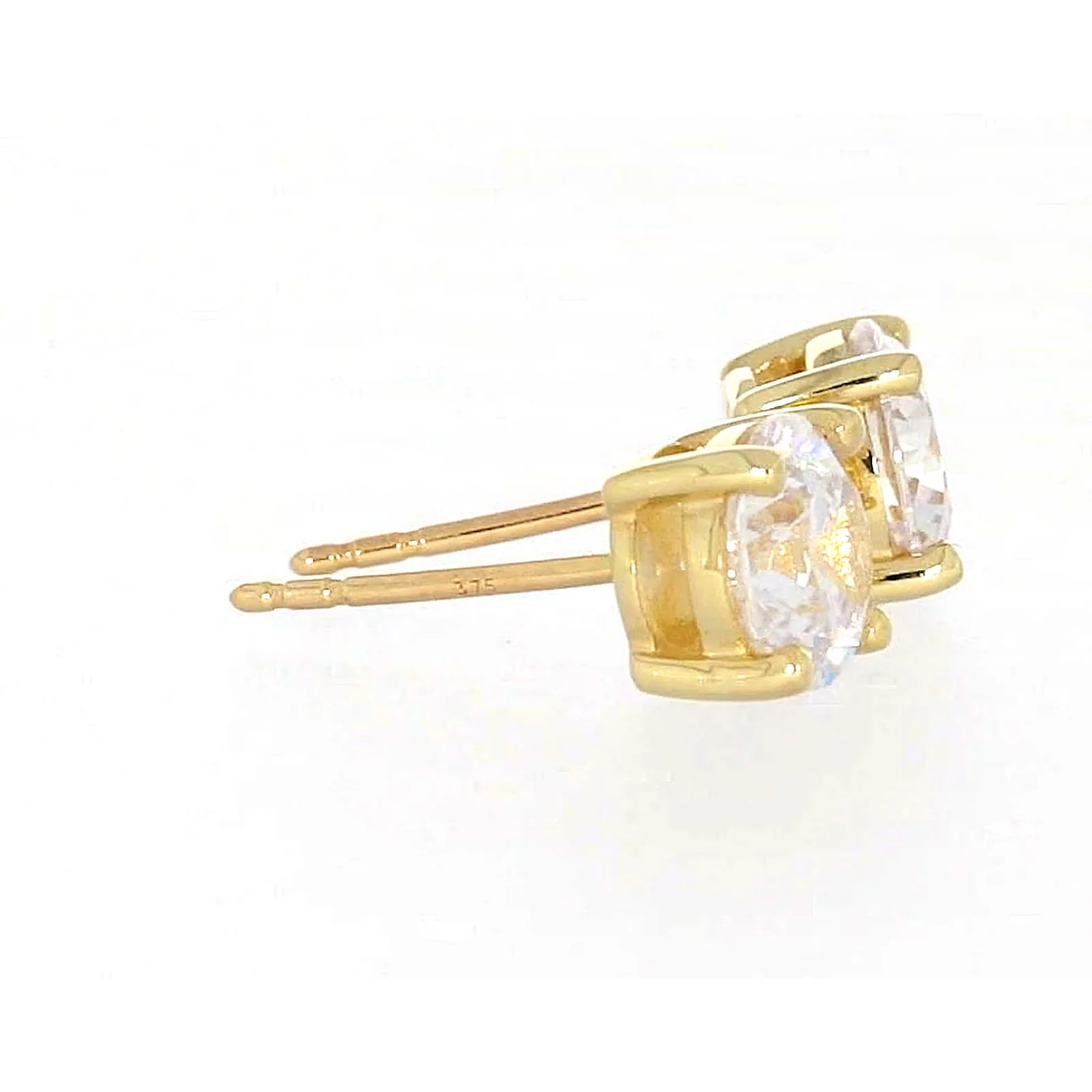 HUSH 9ct Yellow Gold 2 carat tw of Diamond Simulants Stud Earrings - Image 62