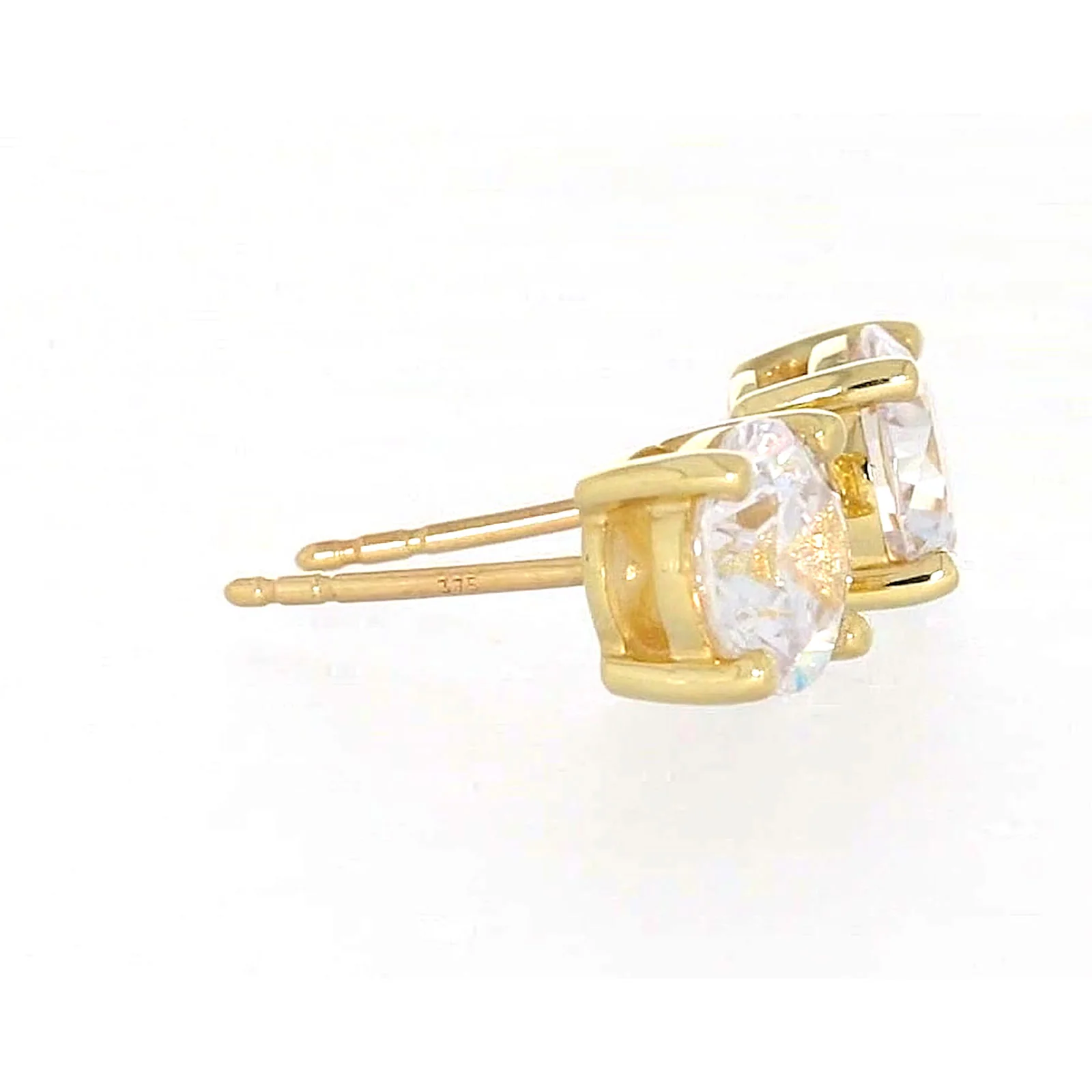 HUSH 9ct Yellow Gold 2 carat tw of Diamond Simulants Stud Earrings - Image 63