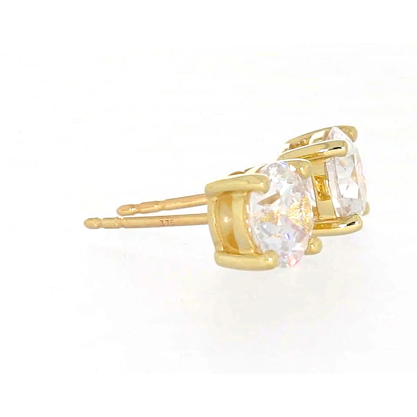 HUSH 9ct Yellow Gold 2 carat tw of Diamond Simulants Stud Earrings - Image 64