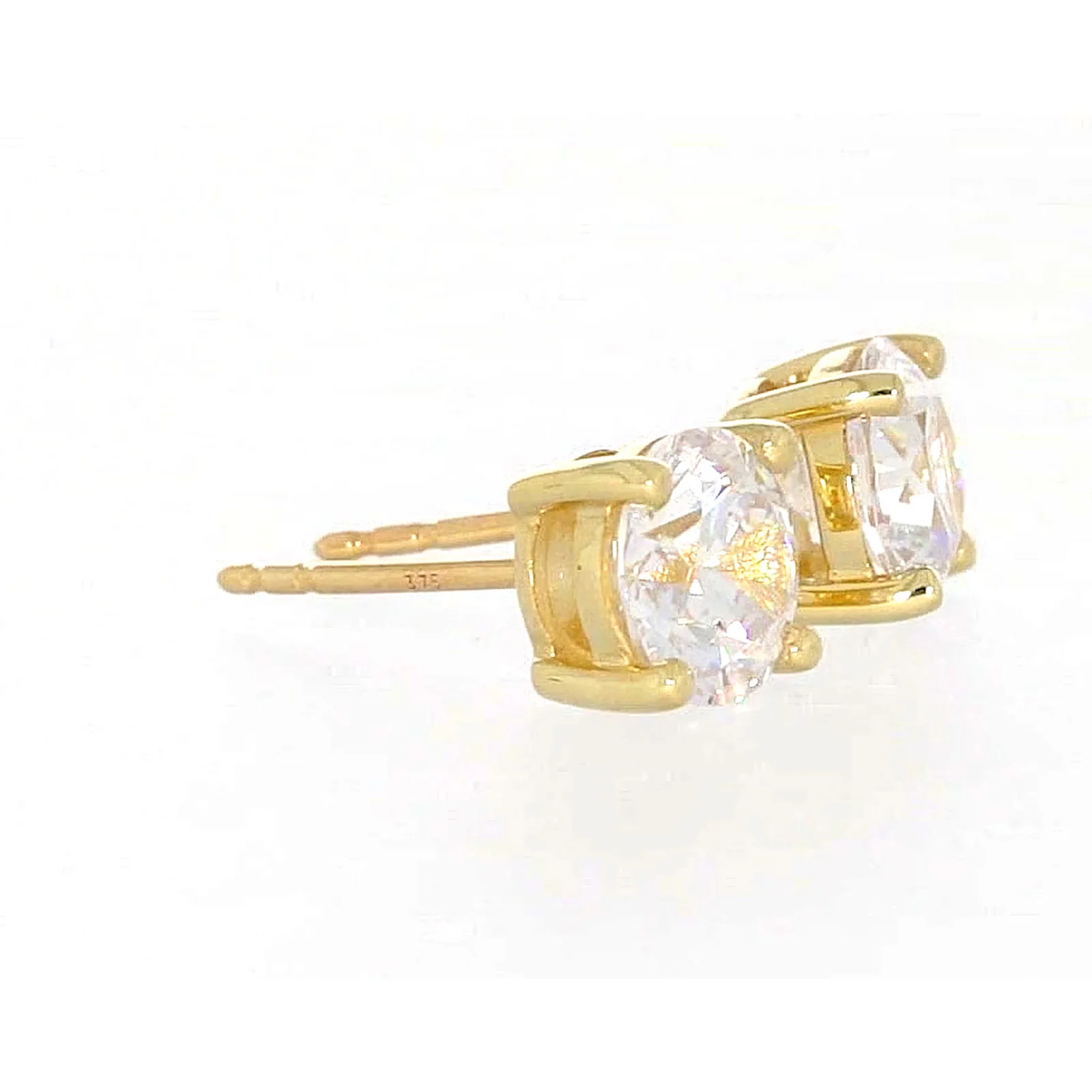 HUSH 9ct Yellow Gold 2 carat tw of Diamond Simulants Stud Earrings - Image 65