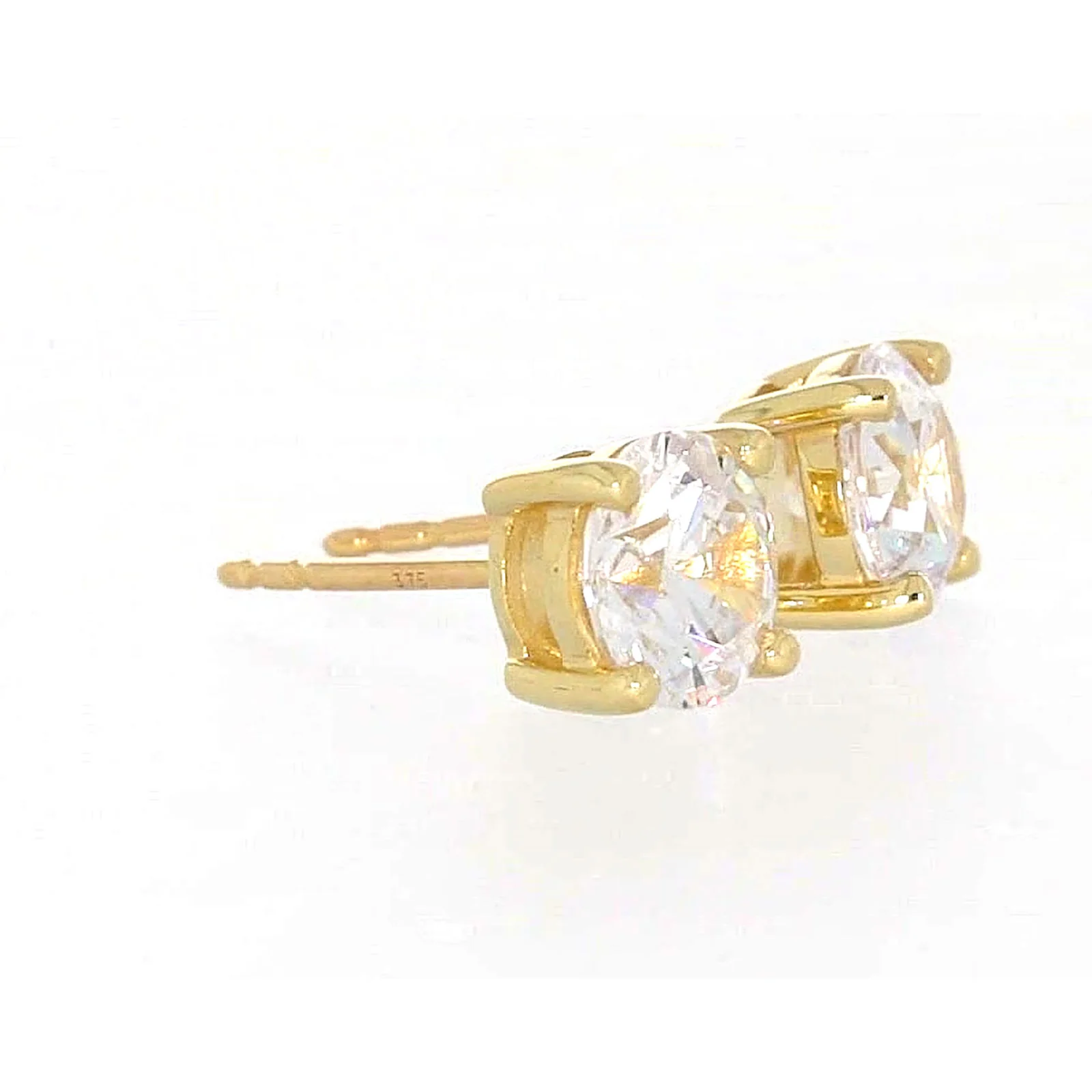 HUSH 9ct Yellow Gold 2 carat tw of Diamond Simulants Stud Earrings - Image 66