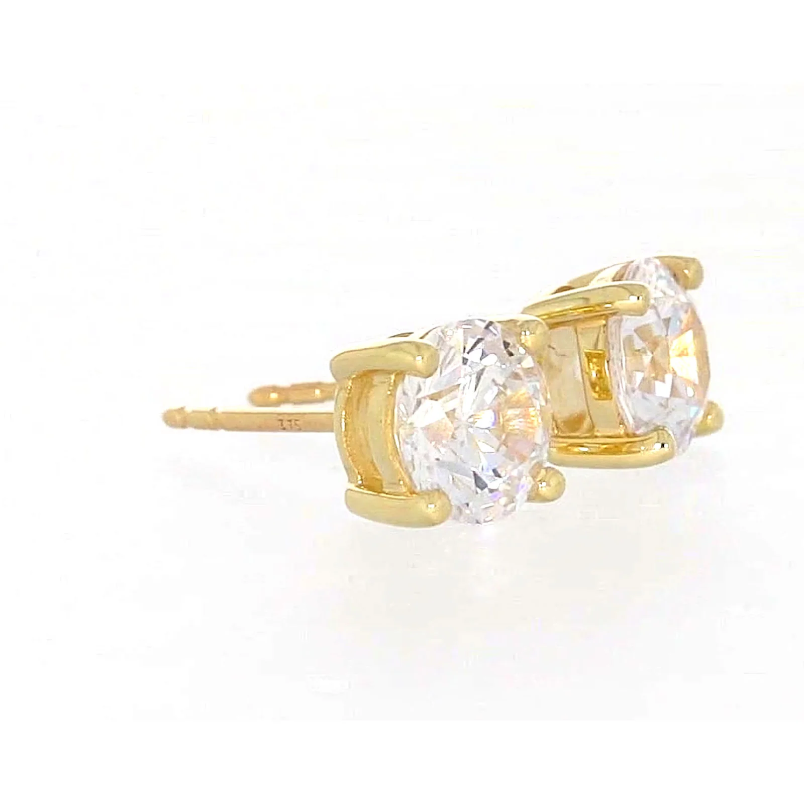 HUSH 9ct Yellow Gold 2 carat tw of Diamond Simulants Stud Earrings - Image 67