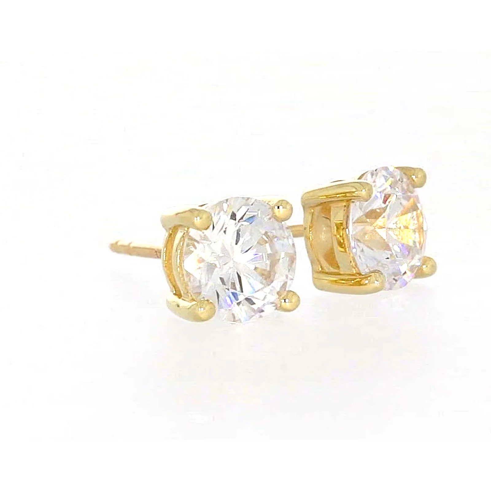 HUSH 9ct Yellow Gold 2 carat tw of Diamond Simulants Stud Earrings - Image 70