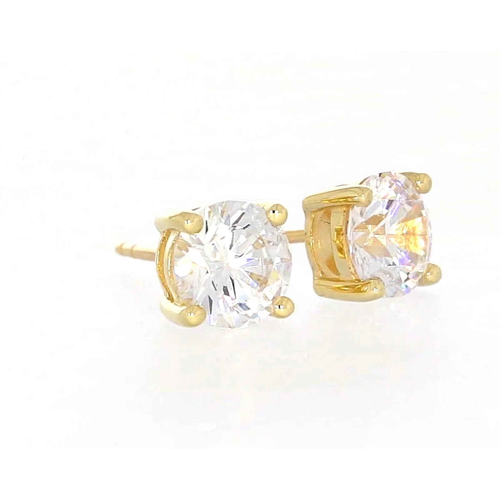 HUSH 9ct Yellow Gold 2 carat tw of Diamond Simulants Stud Earrings - Image 71