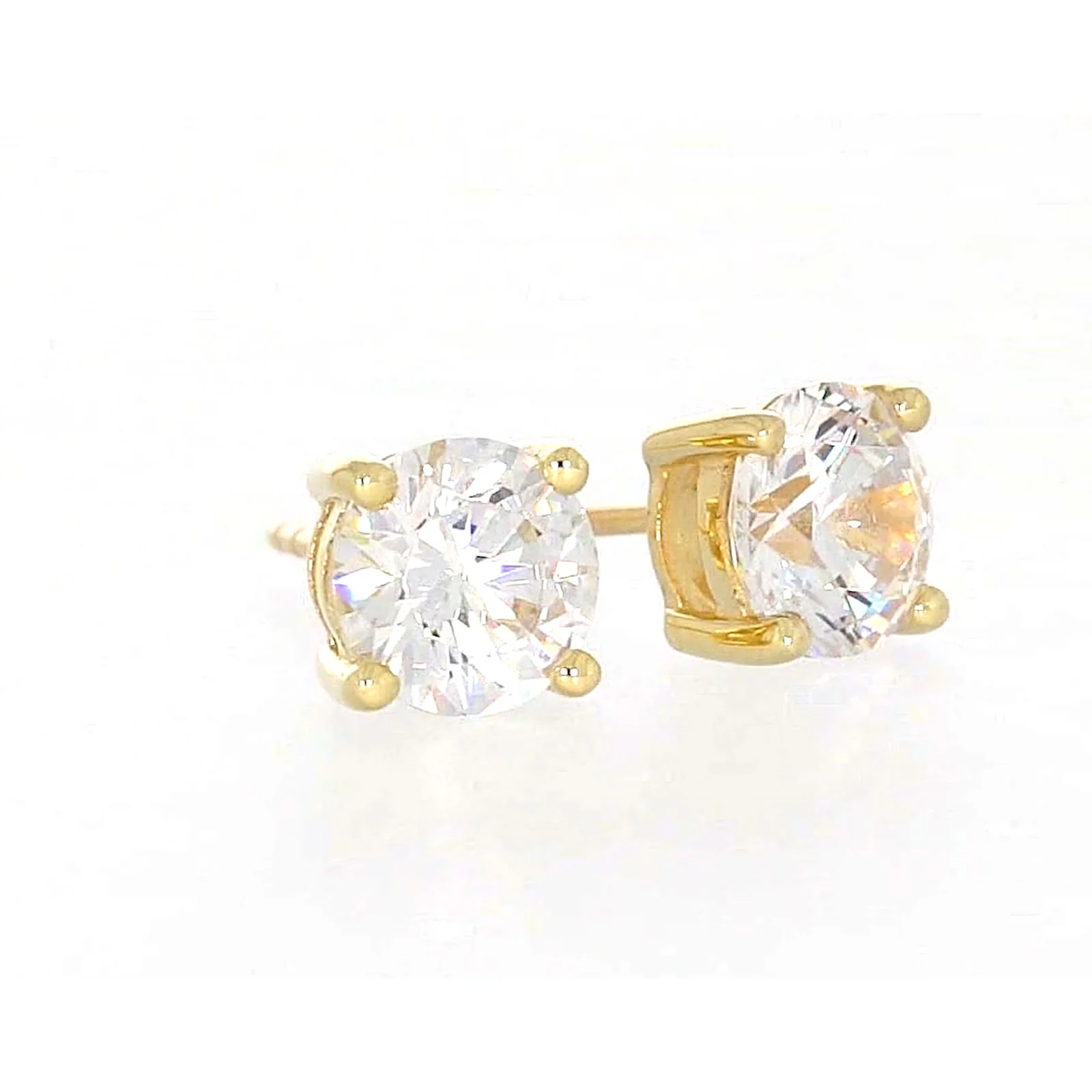 HUSH 9ct Yellow Gold 2 carat tw of Diamond Simulants Stud Earrings - Image 72