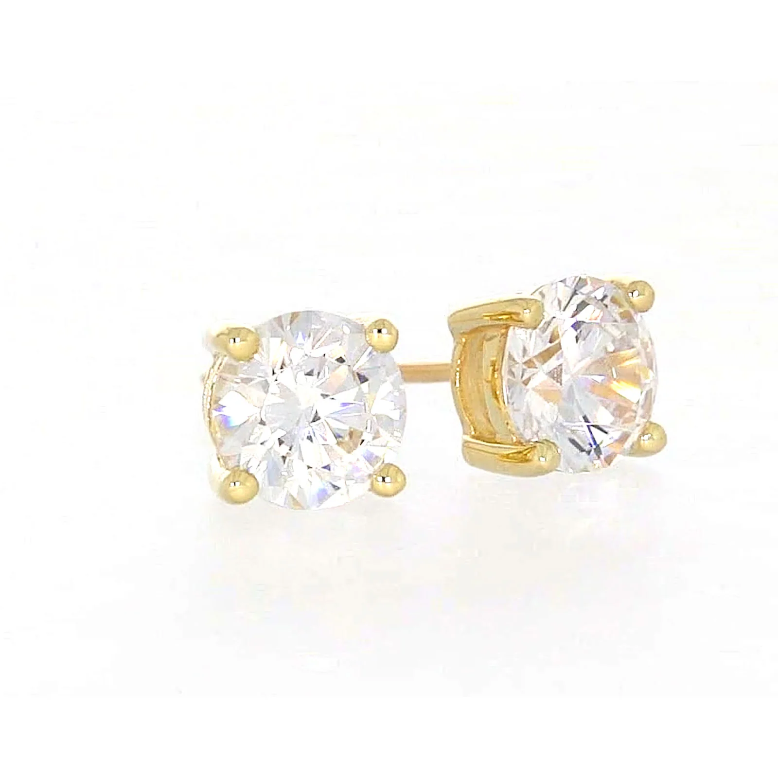 HUSH 9ct Yellow Gold 2 carat tw of Diamond Simulants Stud Earrings - Image 73