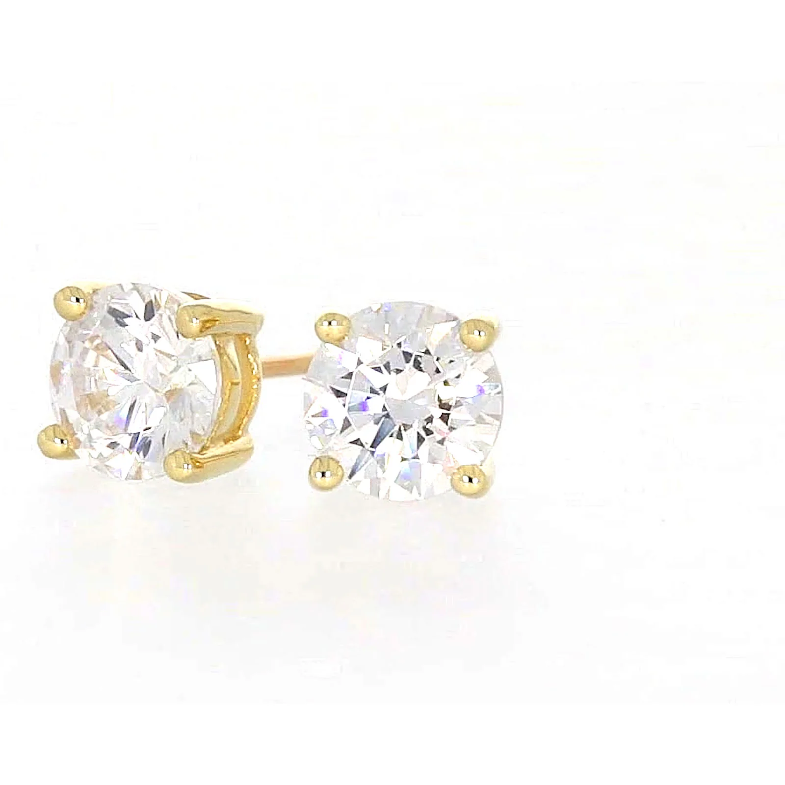 HUSH 9ct Yellow Gold 2 carat tw of Diamond Simulants Stud Earrings - Image 8