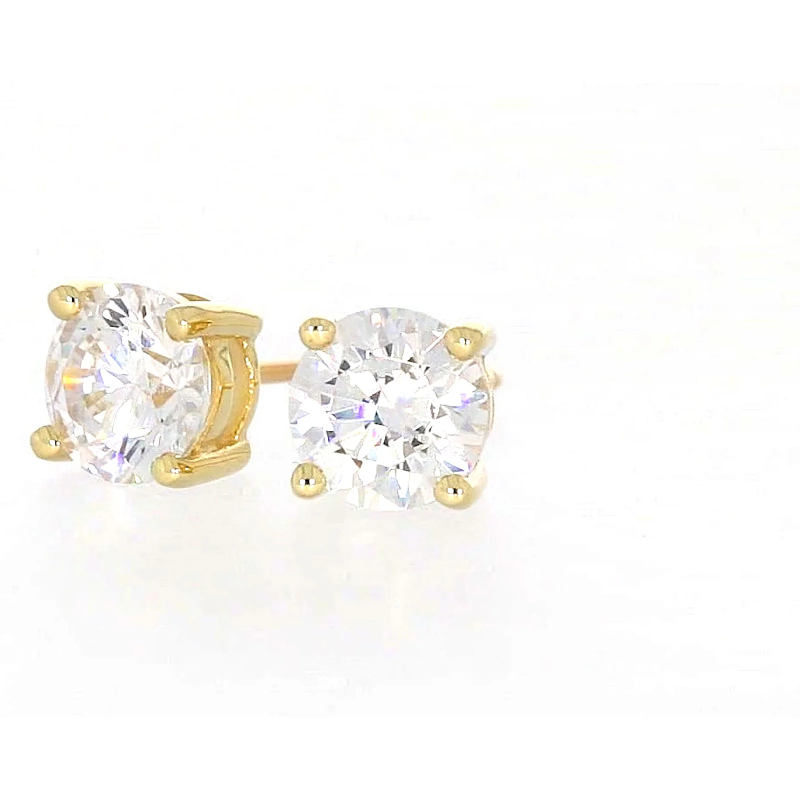 HUSH 9ct Yellow Gold 2 carat tw of Diamond Simulants Stud Earrings - Image 9
