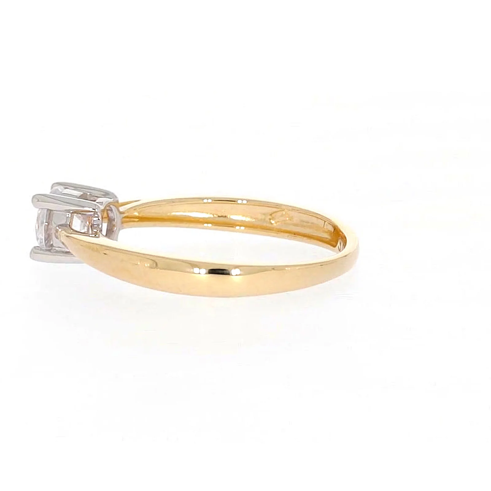 HUSH 9ct Two Tone Gold Round Brilliant Cut with 1/2 CARAT of Diamond Simulants Ring - Image 23
