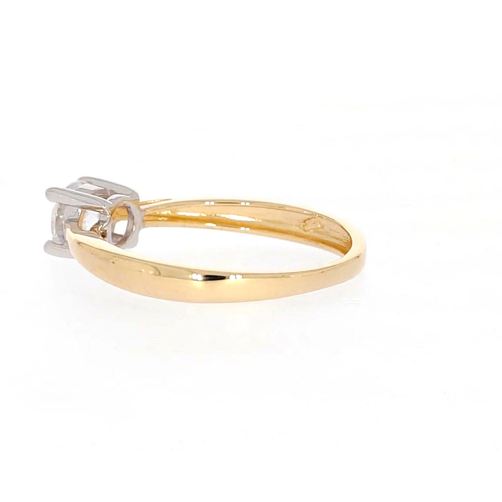 HUSH 9ct Two Tone Gold Round Brilliant Cut with 1/2 CARAT of Diamond Simulants Ring - Image 26