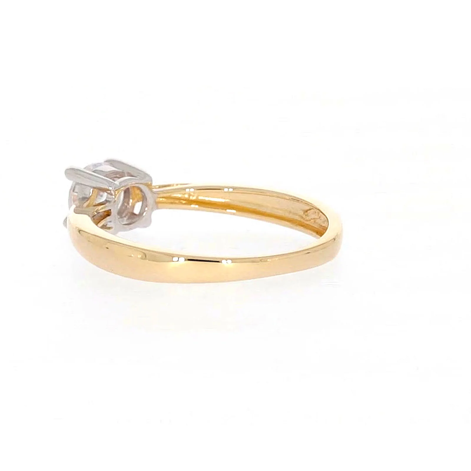 HUSH 9ct Two Tone Gold Round Brilliant Cut with 1/2 CARAT of Diamond Simulants Ring - Image 29