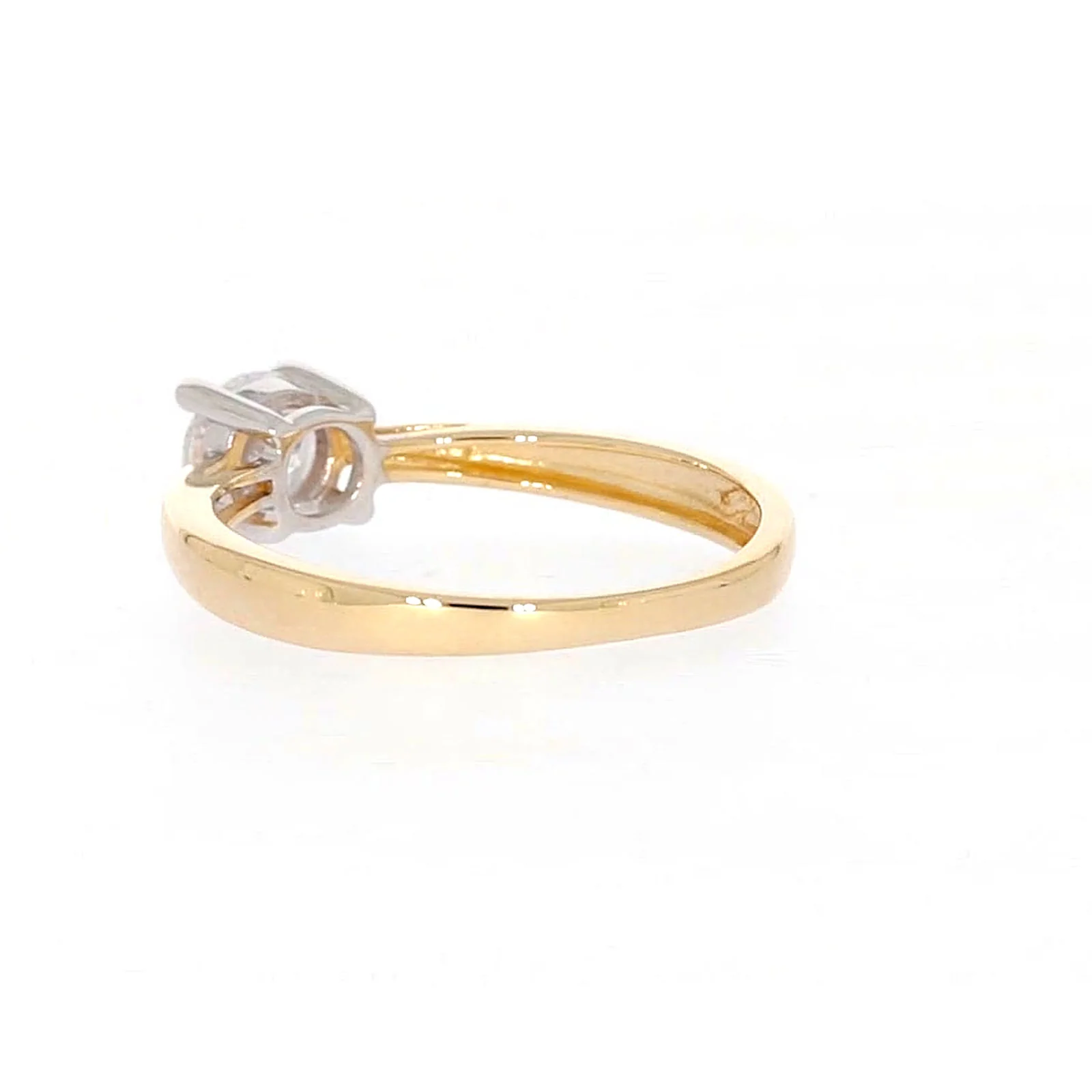 HUSH 9ct Two Tone Gold Round Brilliant Cut with 1/2 CARAT of Diamond Simulants Ring - Image 30