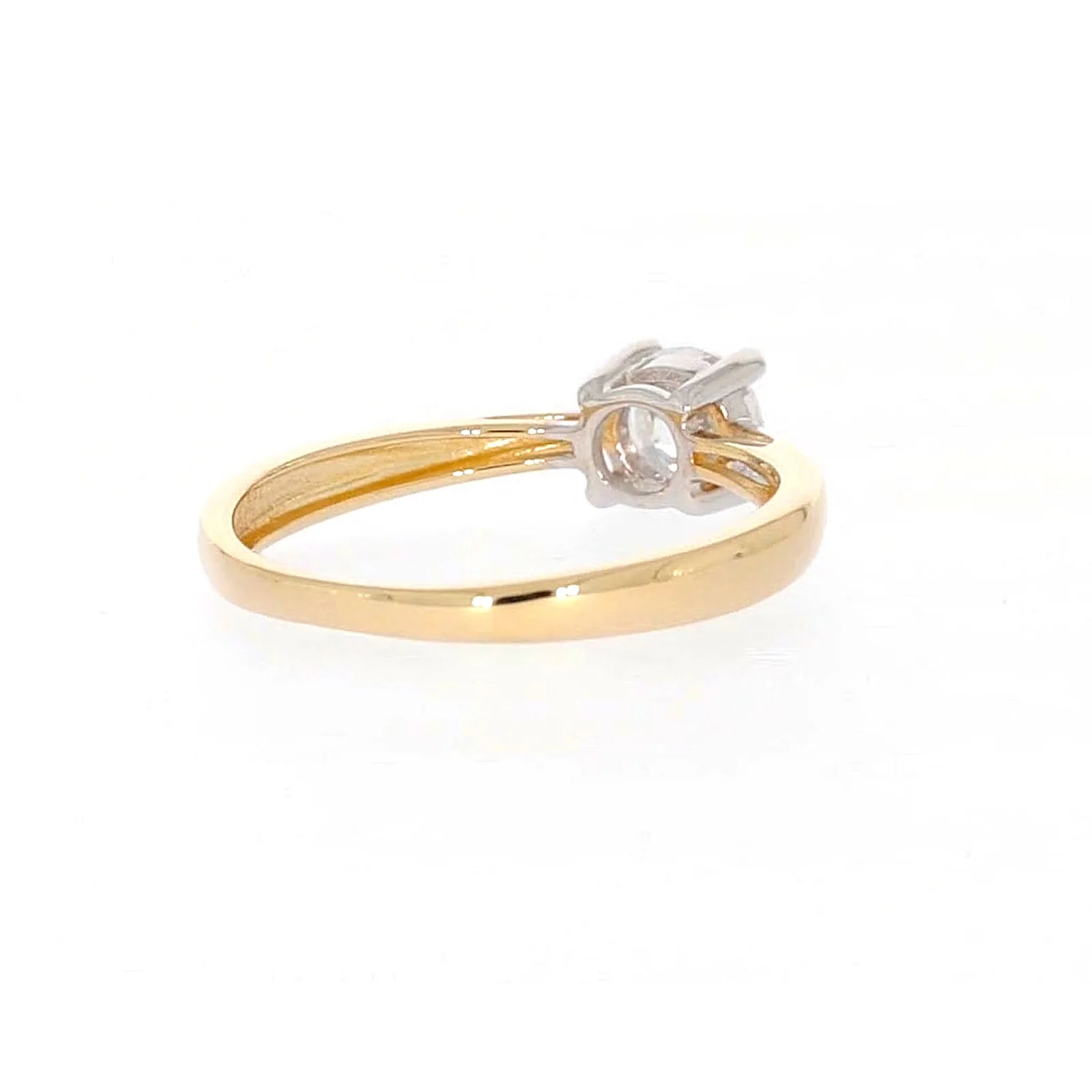 HUSH 9ct Two Tone Gold Round Brilliant Cut with 1/2 CARAT of Diamond Simulants Ring - Image 44