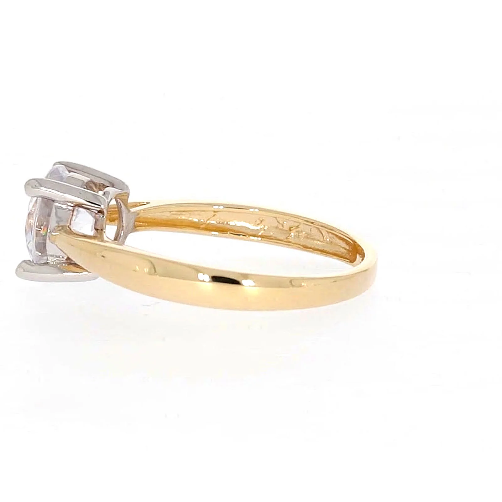 HUSH 9ct Two Tone Gold Round Brilliant Cut with 1 1/2 CARAT of Diamond Simulants Ring - Image 23