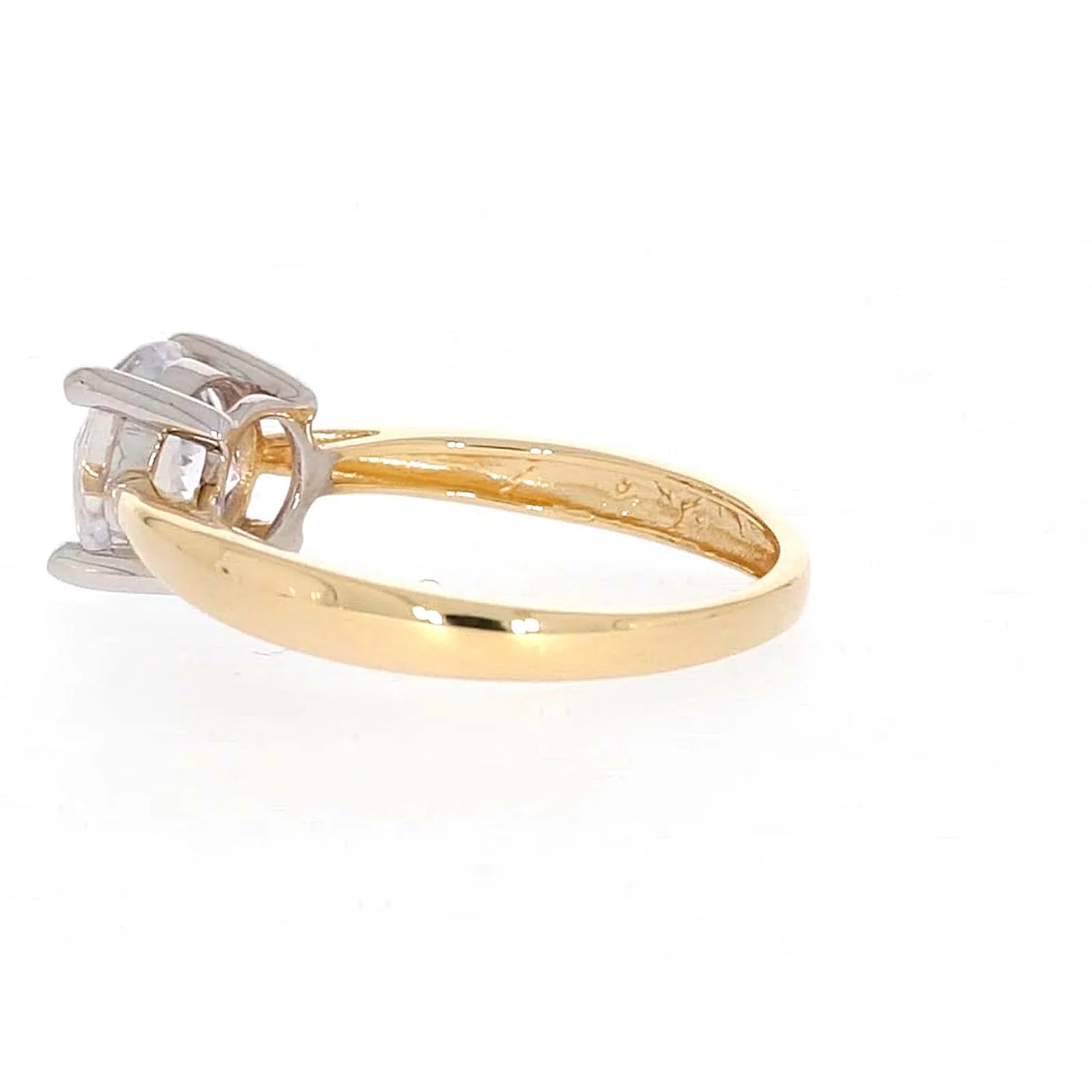 HUSH 9ct Two Tone Gold Round Brilliant Cut with 1 1/2 CARAT of Diamond Simulants Ring - Image 26