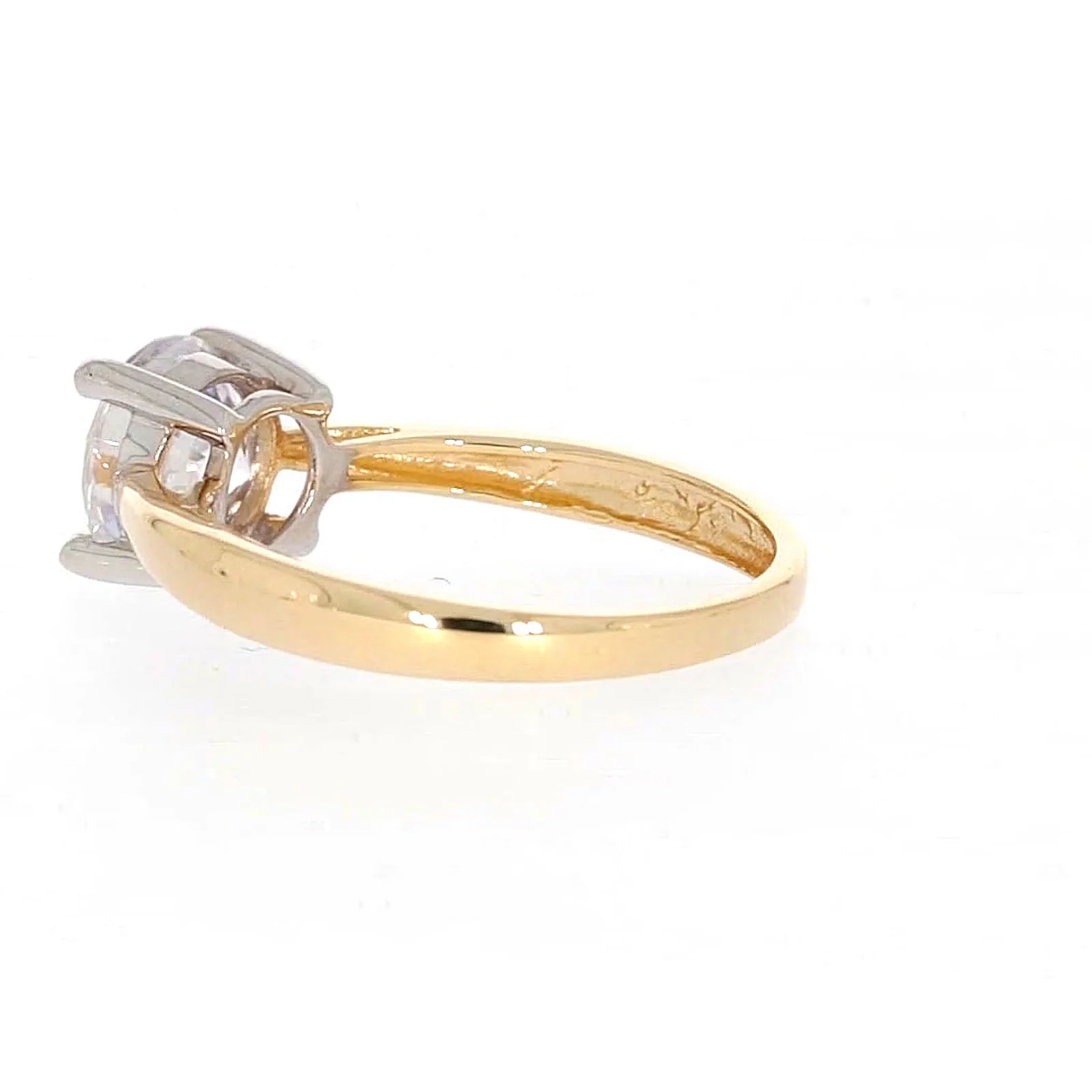 HUSH 9ct Two Tone Gold Round Brilliant Cut with 1 1/2 CARAT of Diamond Simulants Ring - Image 27